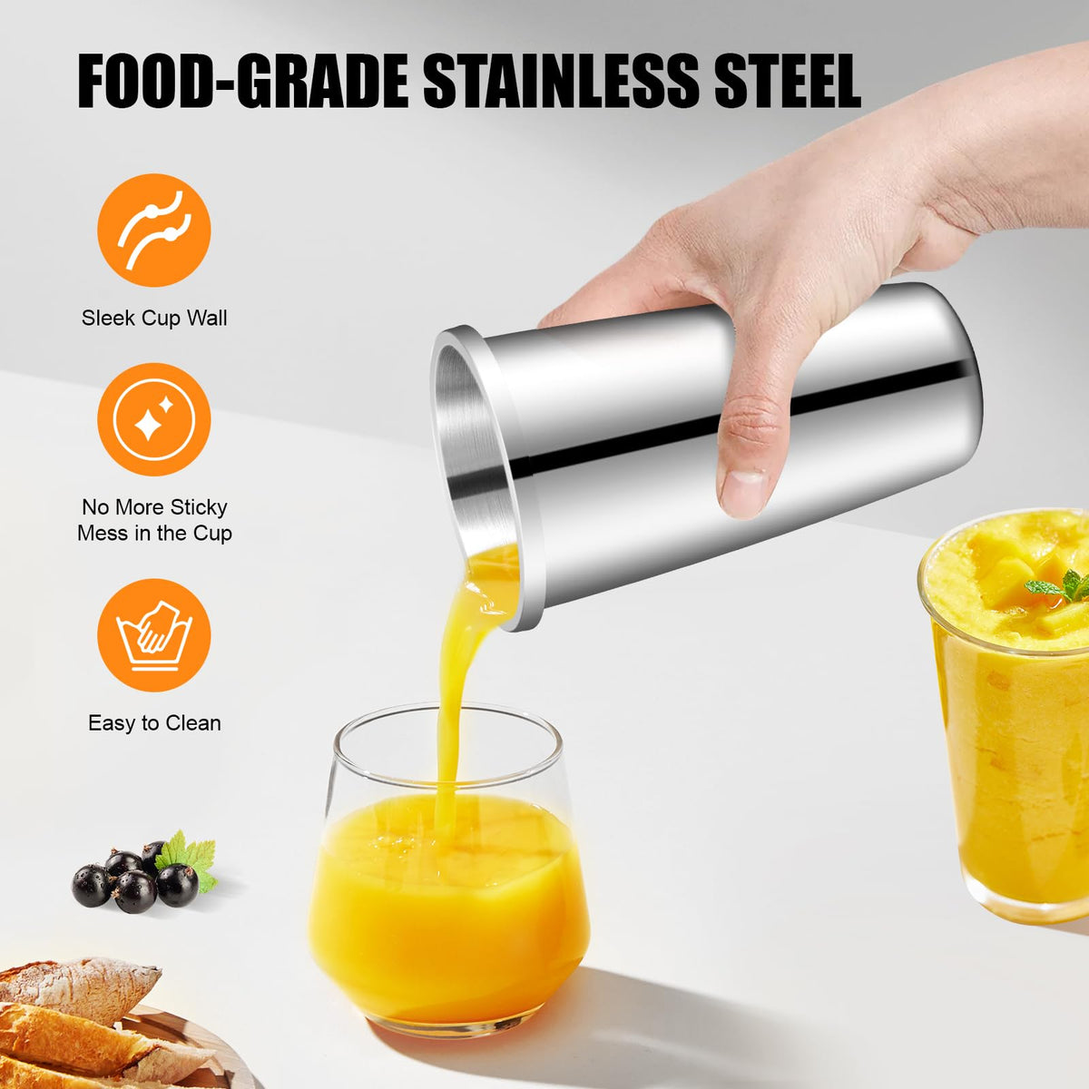 3-Head Commercial Drink Mixer, Milkshake Maker, Stand Mixer for Cocktail Maker Machine, 180W Powerful Motor with 18,000 RPM, Stainless Steel Heavy-Duty Blender for Milkshake, Fruit Smoothie, Milk Tea