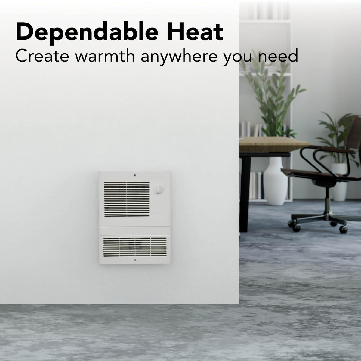 Broan-NuTone 9810WH High Capacity Wall Heater, White Grille, 1000-Watts, 120/240V