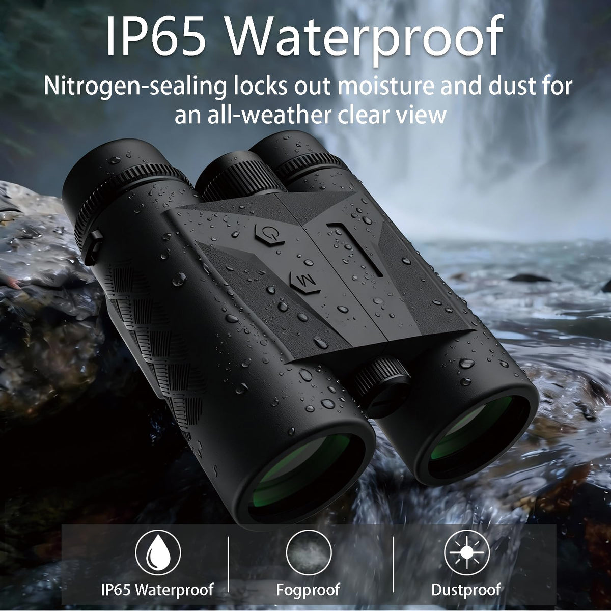 Gravoptics Rangefinder Binoculars for Hunting, 2624 Yard Long Range Laser Rangefinding 10x42 mm HD, Fast 0.15s IP65 Waterproof Accuracy ±0.5m Range finder Built in for Hunter, Golf, Outdoor Adventures