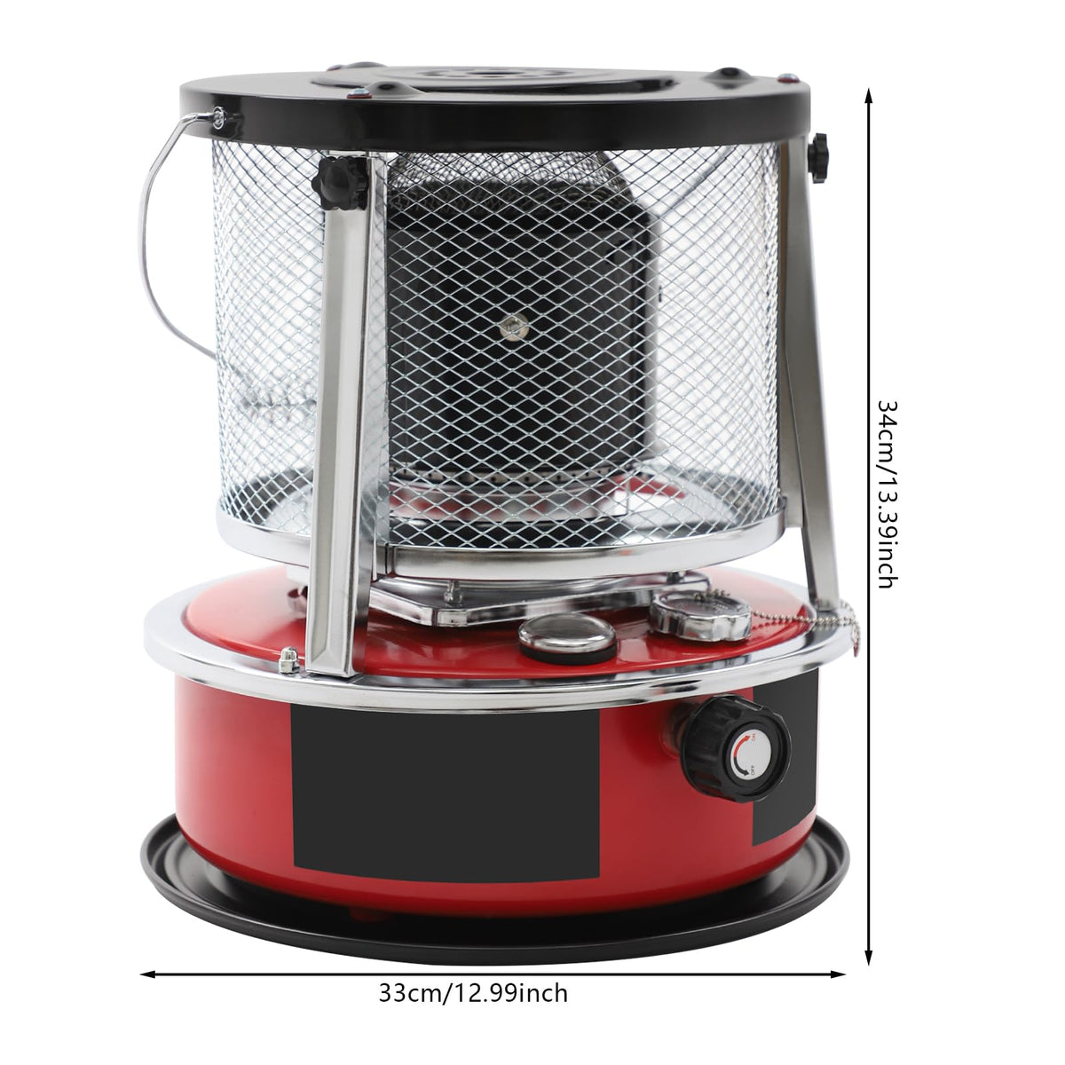8000 BTU Portable Kerosene Space Heater, Large Capacity Kerosene Heaters for Indoor Use, Non Electric Kerosene Stove & Heater for Camping, Fishing, Hunting, Hiking