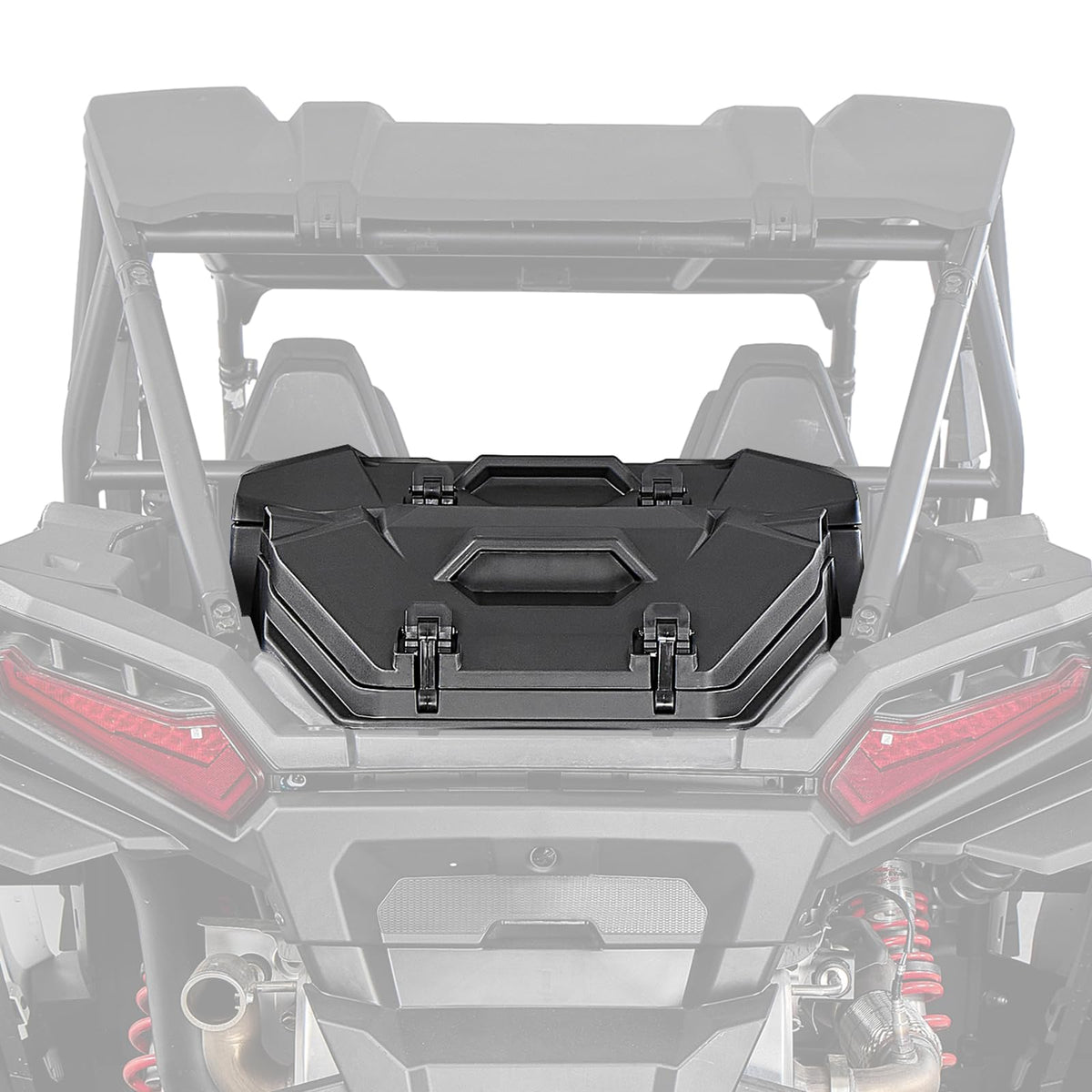 KEMIMOTO 82QT UTV Rear Cargo Storage Box Compatible with 2024/2025/2026 Polaris RZR XP 1000/4 1000 Accessories Rear Bed Box Water Resistant with Two Lockable Latches Replace OEM #2889611