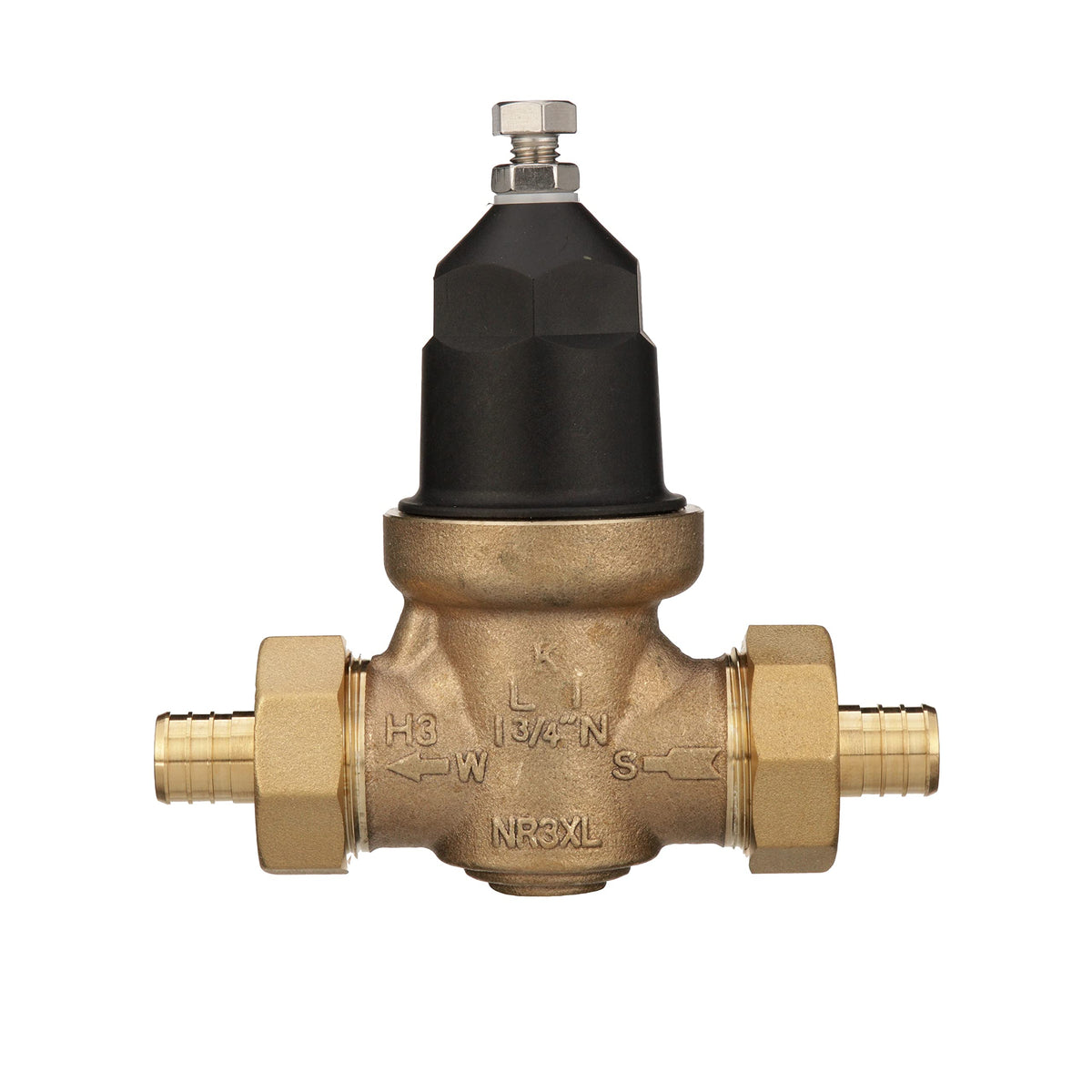 Zurn Wilkins 34-NR3XLDUPEX 3/4" NR3XL Pressure Reducing Valve with Double Union PEX Crimp Tailpiece Connection