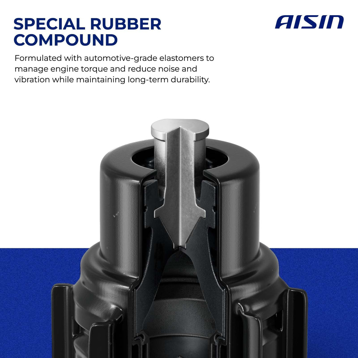 AISIN AFTERMARKET EMTFD-00267 Front Left Hydraulic Engine Motor Mount - Compatible with Ford Explorer 2020-2023 - L4 2.3L