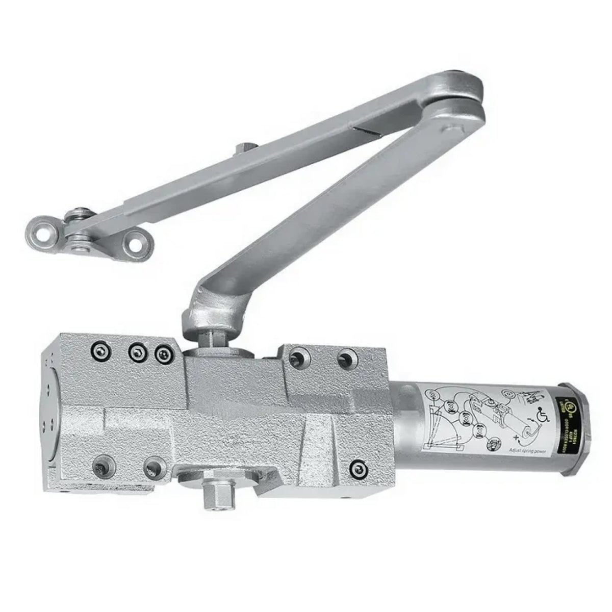 ZOOM PRECISION 4041 Heavy Duty Automatic Door Closer - Adjustable for Doors (40-330lbs)