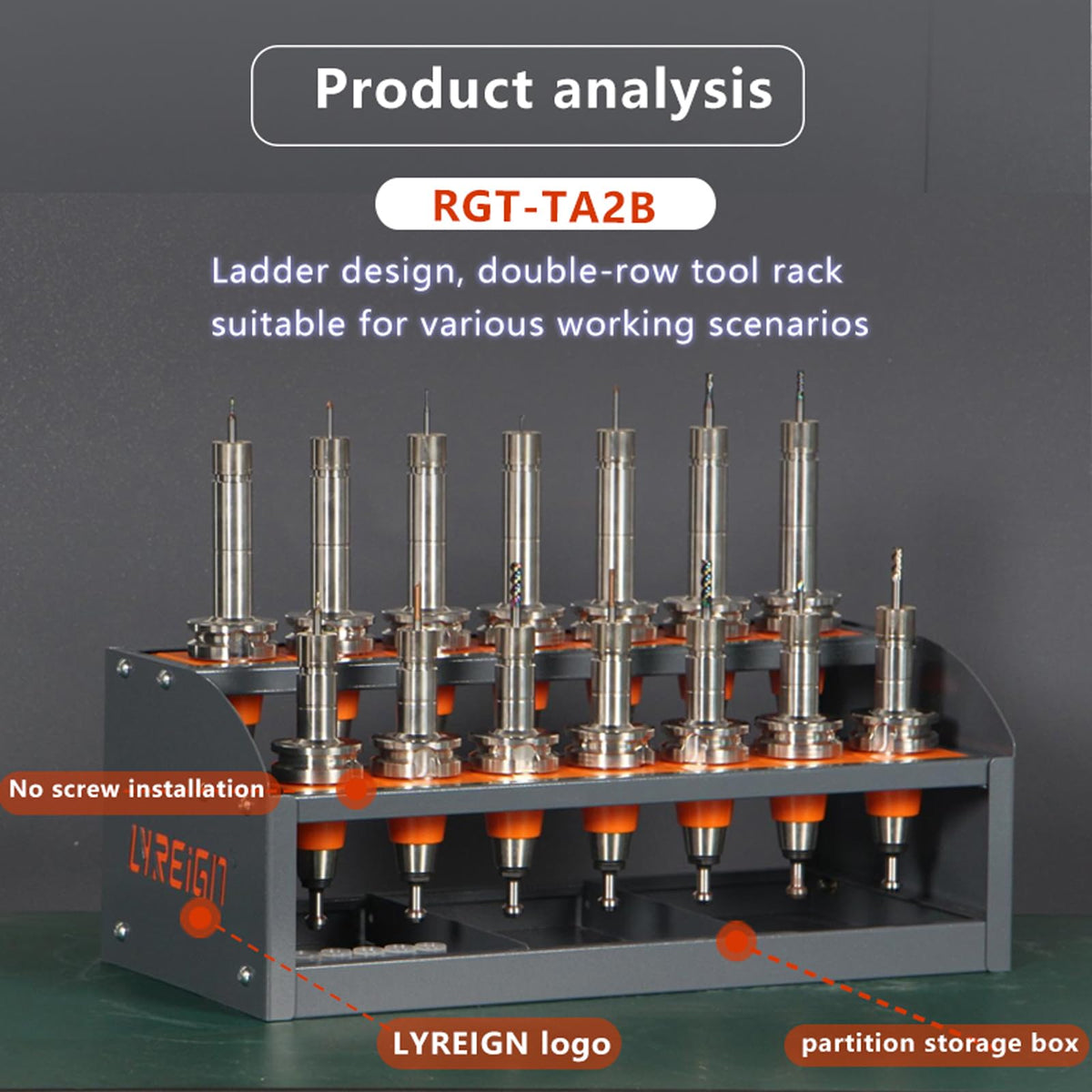 CAT 30 Tool Cart CNC, CNC Tool Holder on Desktop Randomly Placed, CNC Tool Carts Small, CNC Tool Cabinet, Easy and Convenient CNC Tool Storage CNC Tools Cart(CAT30-20CAP)…