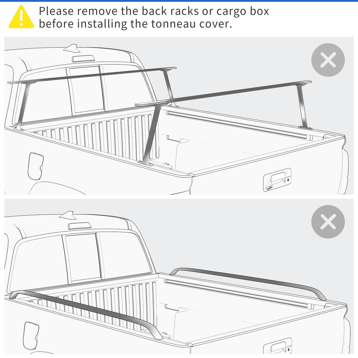 oEdRo Upgraded Soft Tri-fold Truck Bed Tonneau Cover On Top Compatible with 2007-2013 Chevy Silverado 1500 / GMC Sierra 1500 with 5.8 Feet Bed, Fleetside