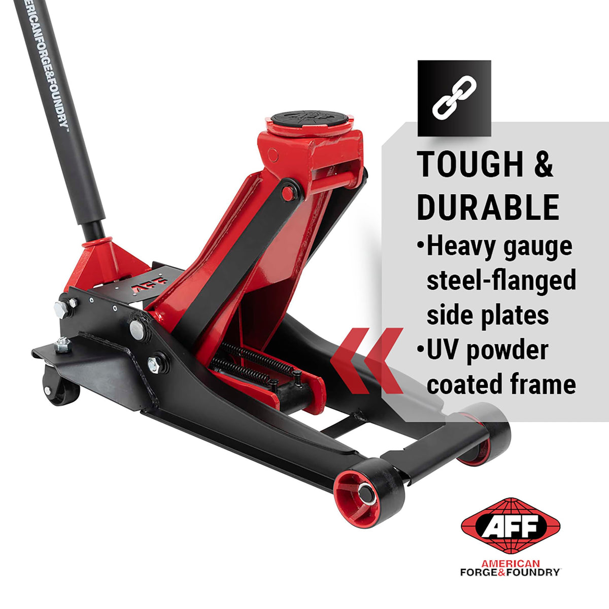 AFF 4 Ton Floor Jack - Low Profile Car Jack with Lightning Lift Hydraulic - Super Duty