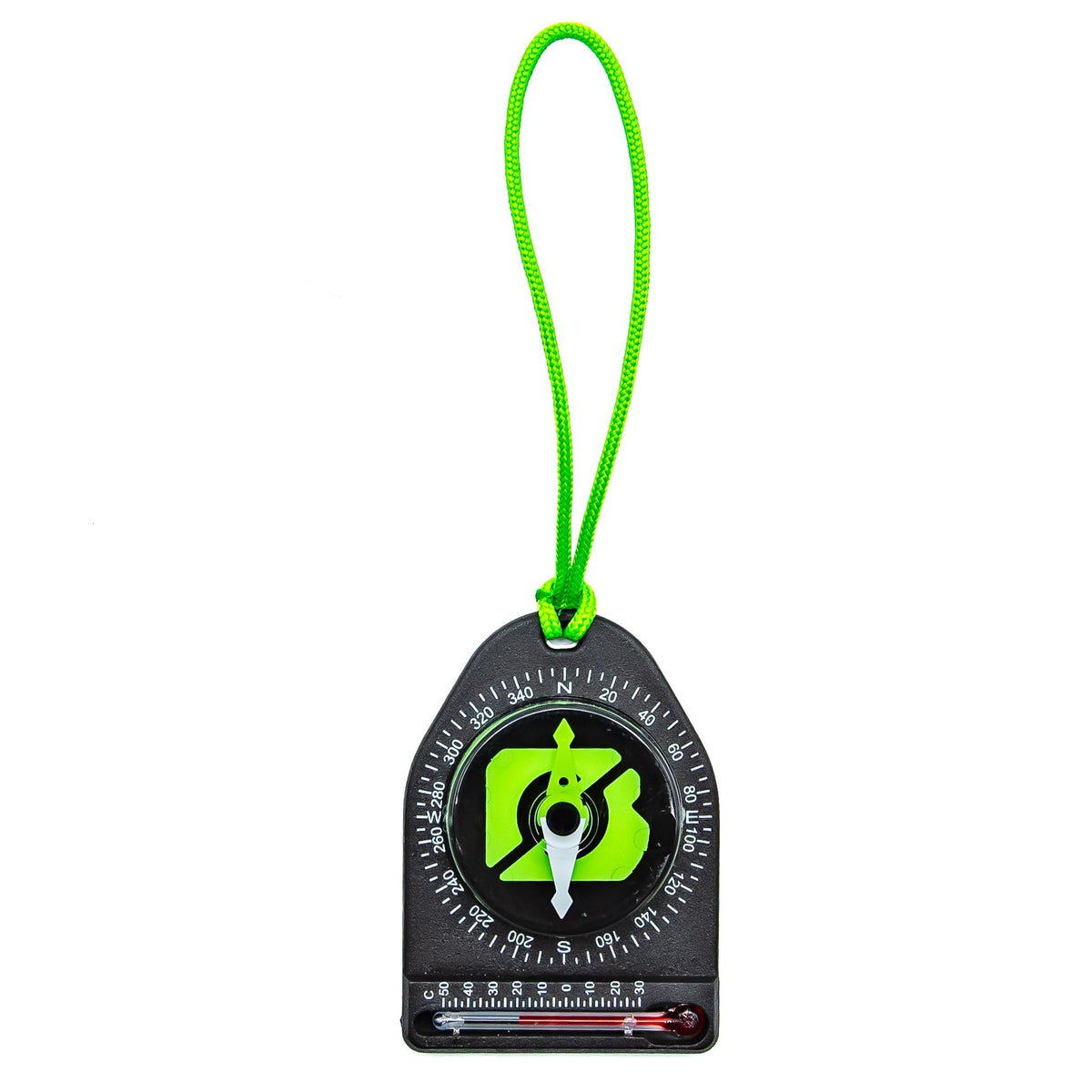 Brunton Hiking Navigation Kit – Scout Recycled ECOmpass Baseplate, Tag-Along Chill Thermometer Compass (°F), Echo 7x18 Monocular (Green) – 3-Piece Bundle for Trekking, Backpacking & Orienteering