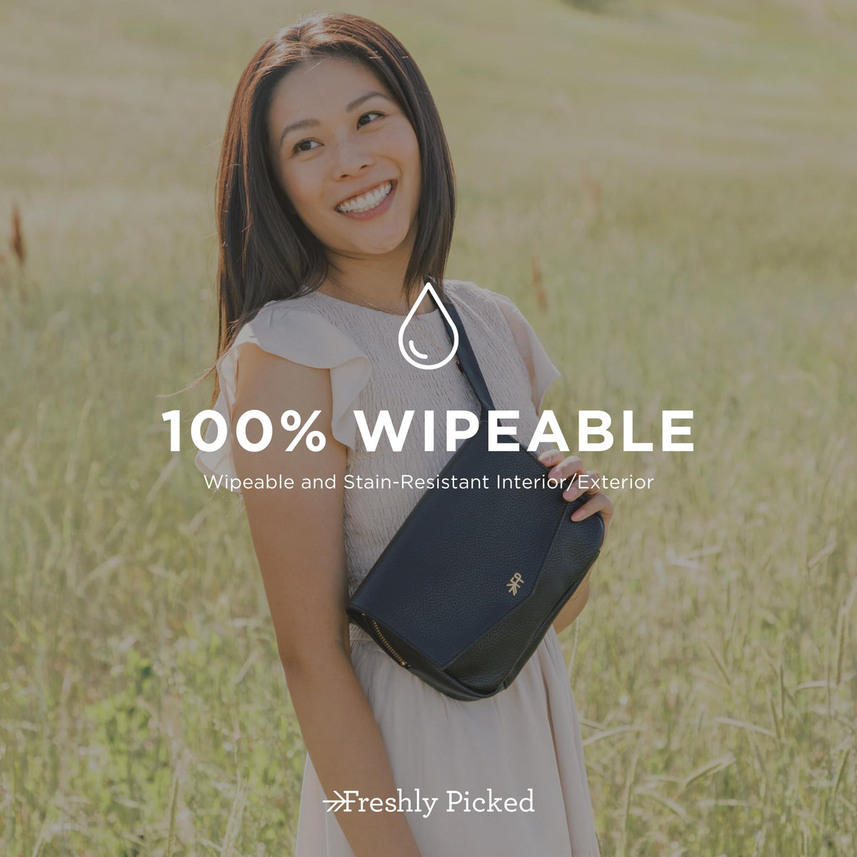 Freshly Picked Classic Park Pack Belt Bag, Black Fanny Pack for Women, Wear as a Waist Bag or Crossbody (Ebony)