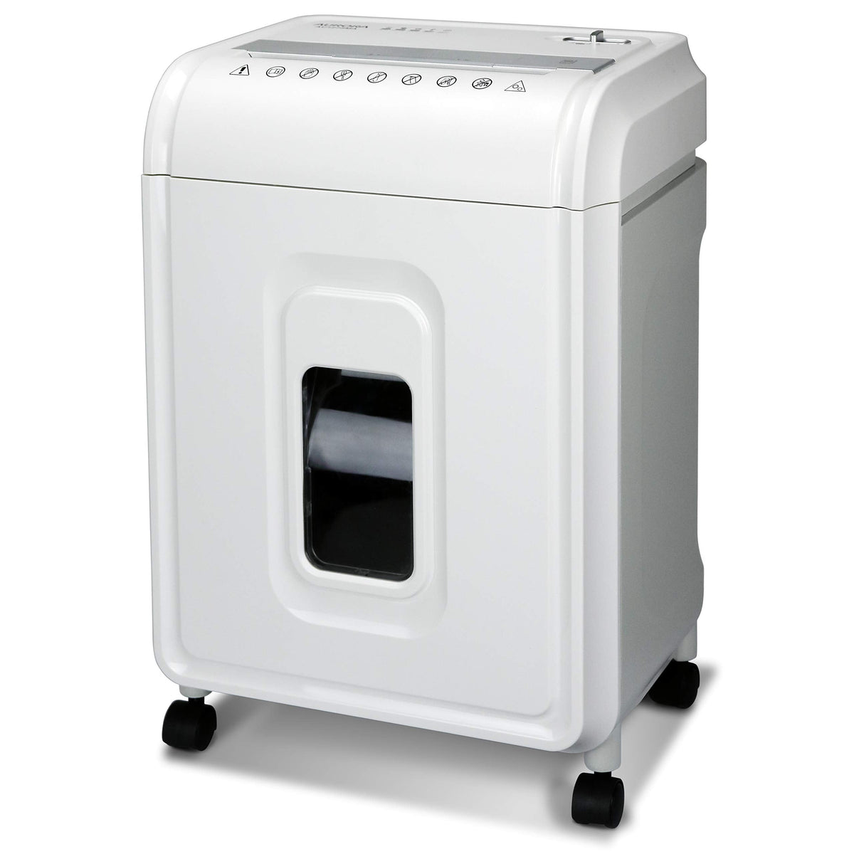 Aurora Professional Grade 12-Sheet Micro-Cut Paper and CD/Credit Card Shredder/ 60 Minutes Continuous Run Time, White/Gray