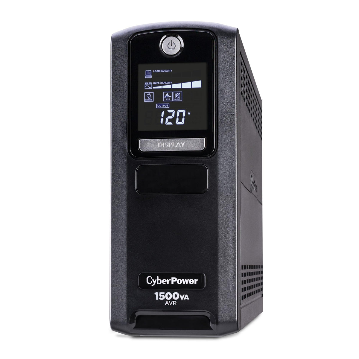 CyberPower CP1500GAVR Line‑Interactive UPS Battery Backup, 1500VA/900W, AVR, 10 Outlets, LCD Display, Mini-Tower, UL Certified