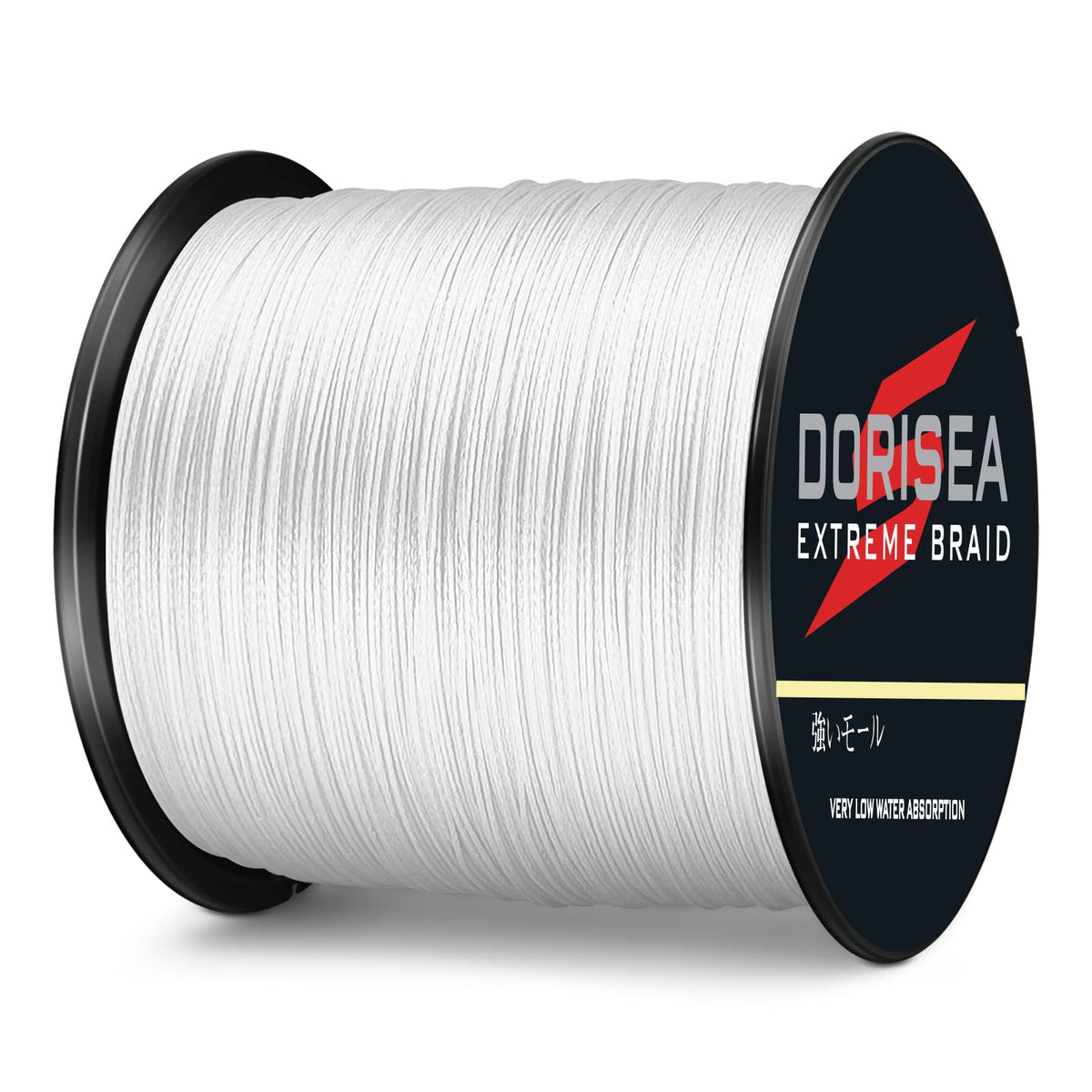 Dorisea Extreme Braid 100% Pe White Braided Fishing Line 109Yards-2187Yards 6-550Lb Test Fishing Wire Fishing String Incredible Superline Zero Stretch (2000m/2187Yards 200lb/0.75mm(8Strands))