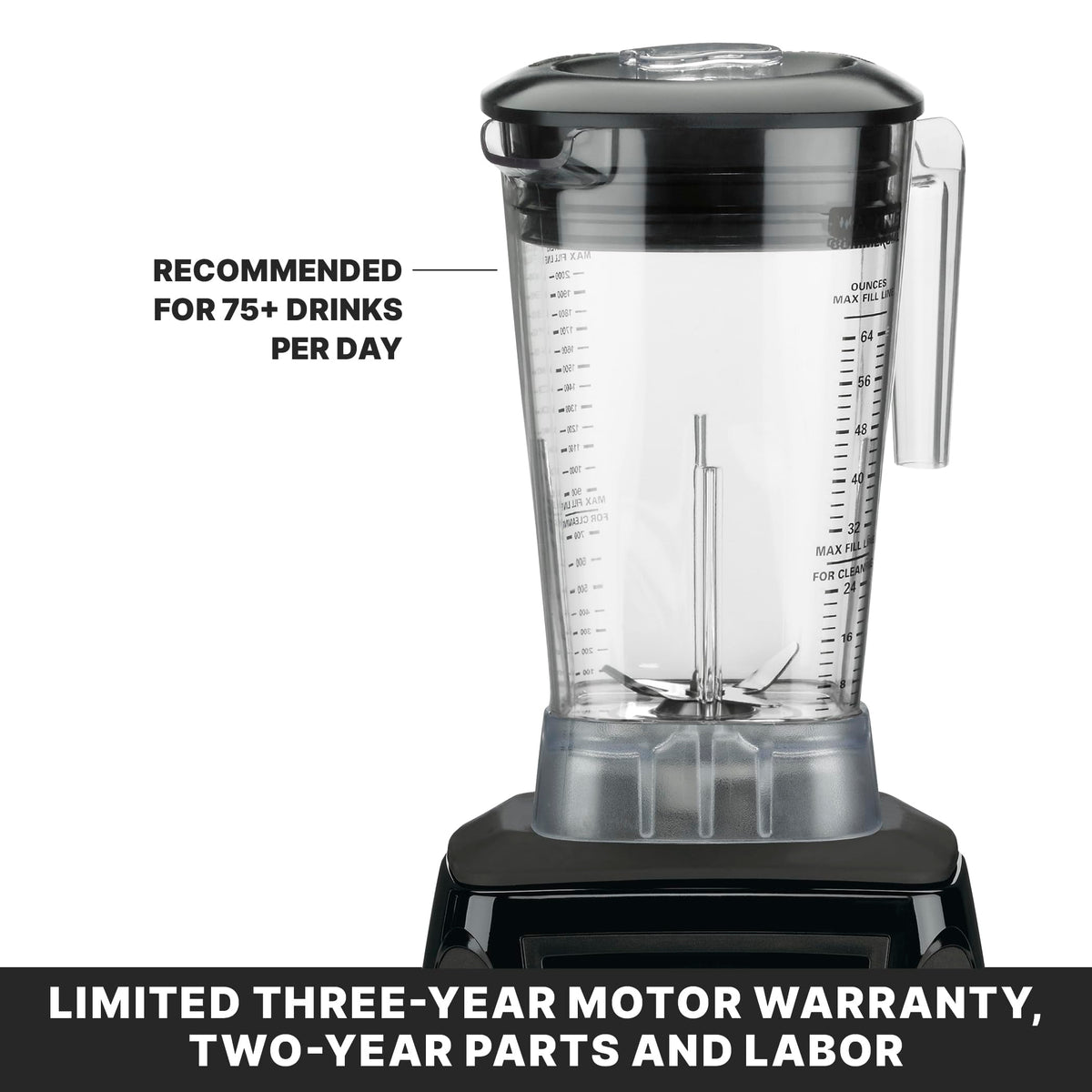 Waring Commercial 3.5 HP Blender w/ Variable Speed Dial Controls & 64 oz. BPA-Free Copolyester Container
