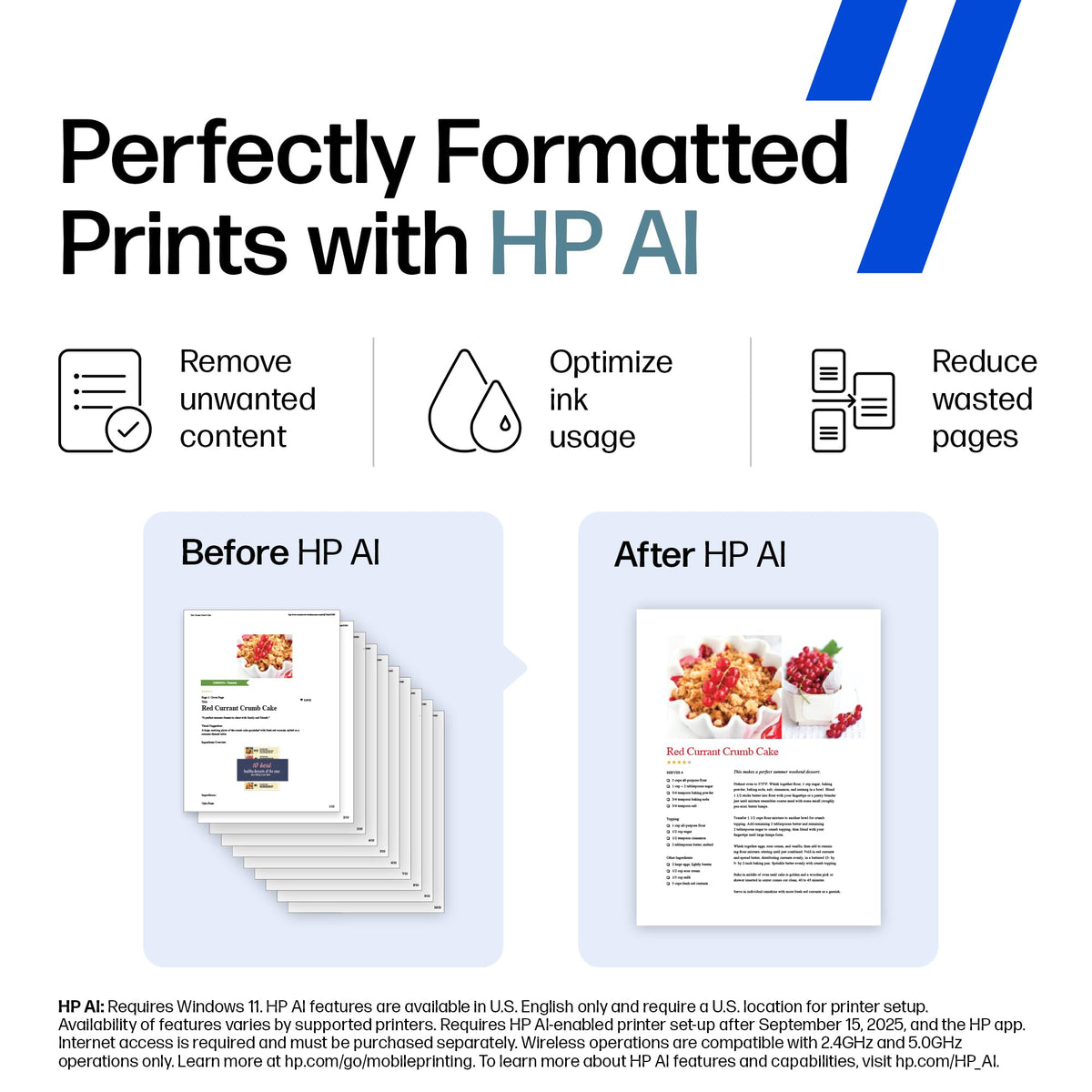 HP Smart Tank 7301 Wireless All-in-One Ink Tank Printer, Scanner, Copier with 2 Years of Ink Included, Best-for-Home Office, Cartridge-Free Refillable, AI-Enabled (28B70A)
