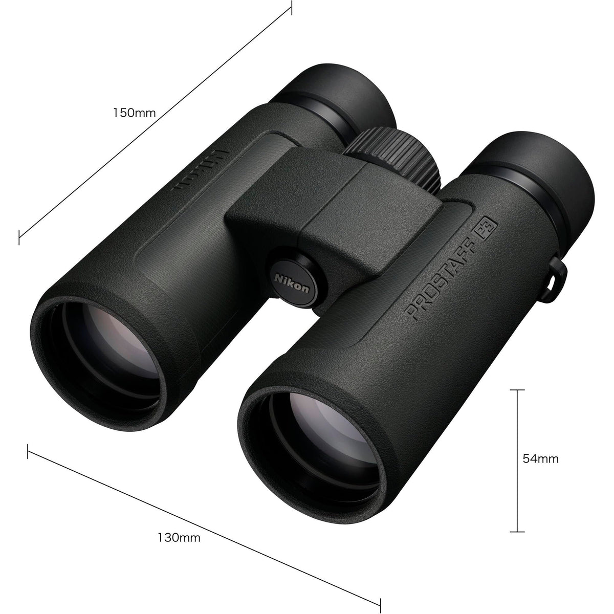 Nikon PROSTAFF P3 10x42 Binoculars 10x42 Compact Waterproof Outdoor Viewing Optics Bundle with LED Flashlight + Harness + Cleaning kit + Pro Sling Backpack + Floating Strap