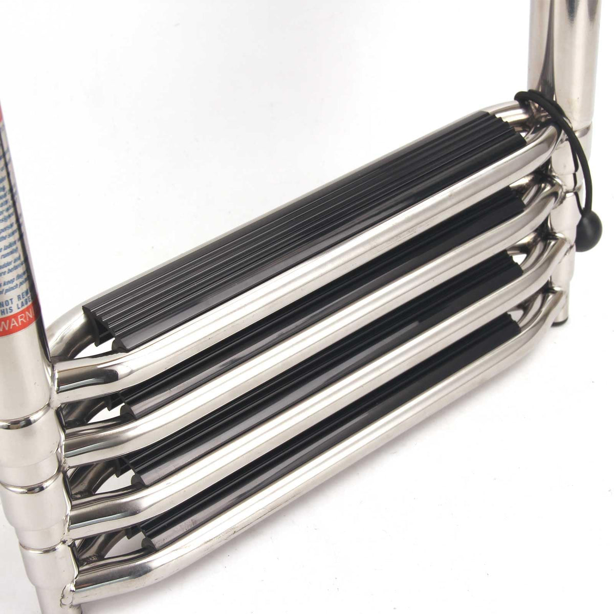 Mojiate 4-Step Telescoping Boat Ladder - Foldable 316 Stainless Steel with Handrail, 900lbs Capacity for Marine, Yacht & Pool Use