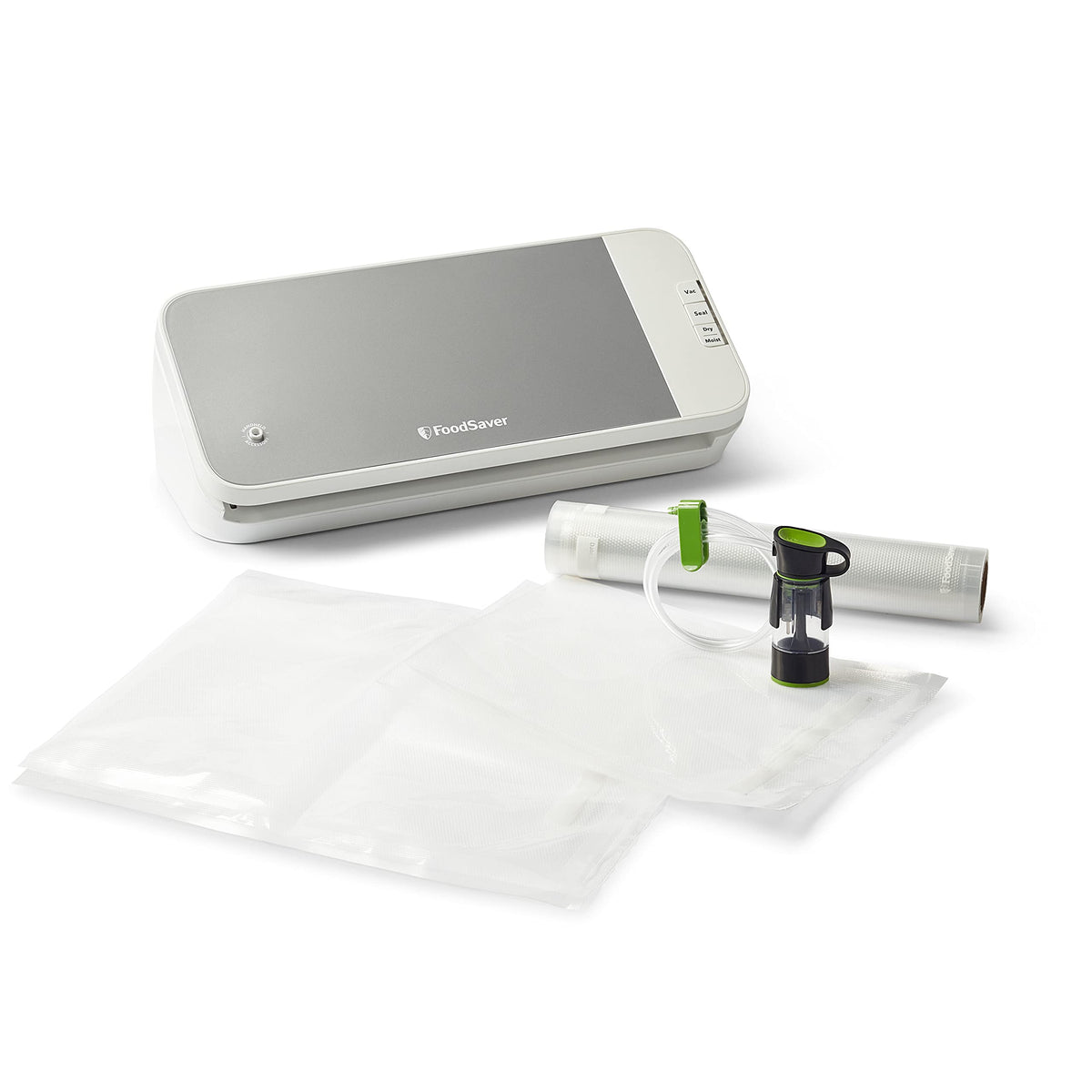 FoodSaver VS2150 Vacuum Sealing System, Food Vacuum Sealer, White/Silver