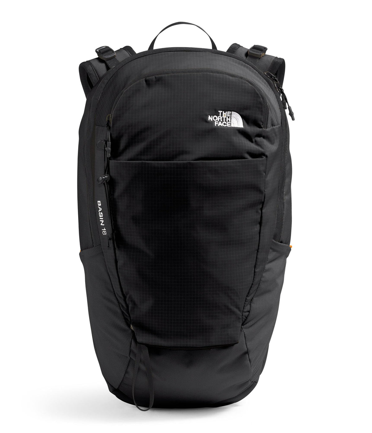 The North Face Basin 18 Liter Technical Daypack with Rain Cover - Unisex Backpack, Sternum Strap, Hiking Pole Attachment, TNF Black/TNF Black-NPF, One Size