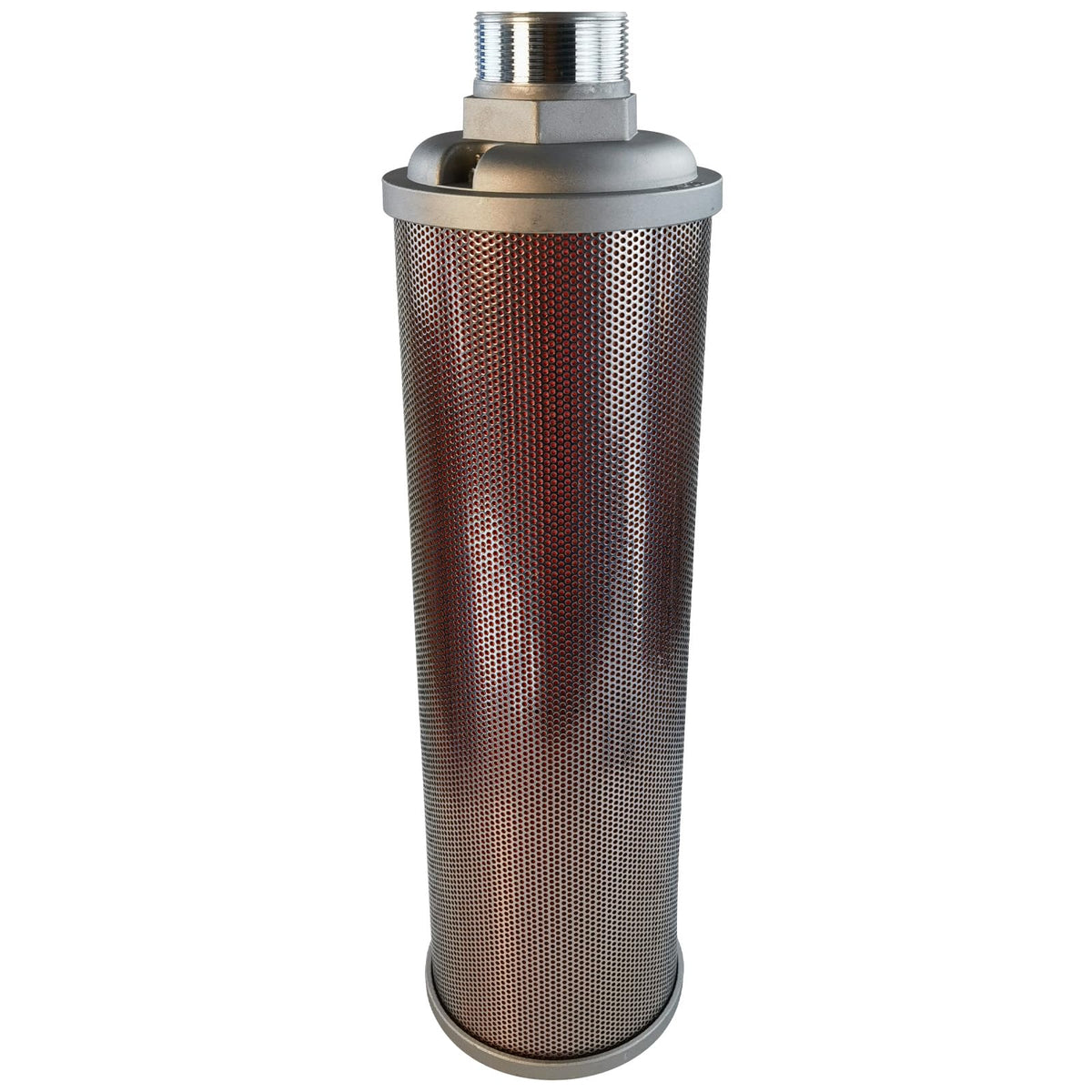 X20 Air Compressor Muffler 2" NPT Male,Single Chamber 145 PSI exhaust muffler, used for replacing parts of air compressors, compressor dryers, compressed air equipment, and systems