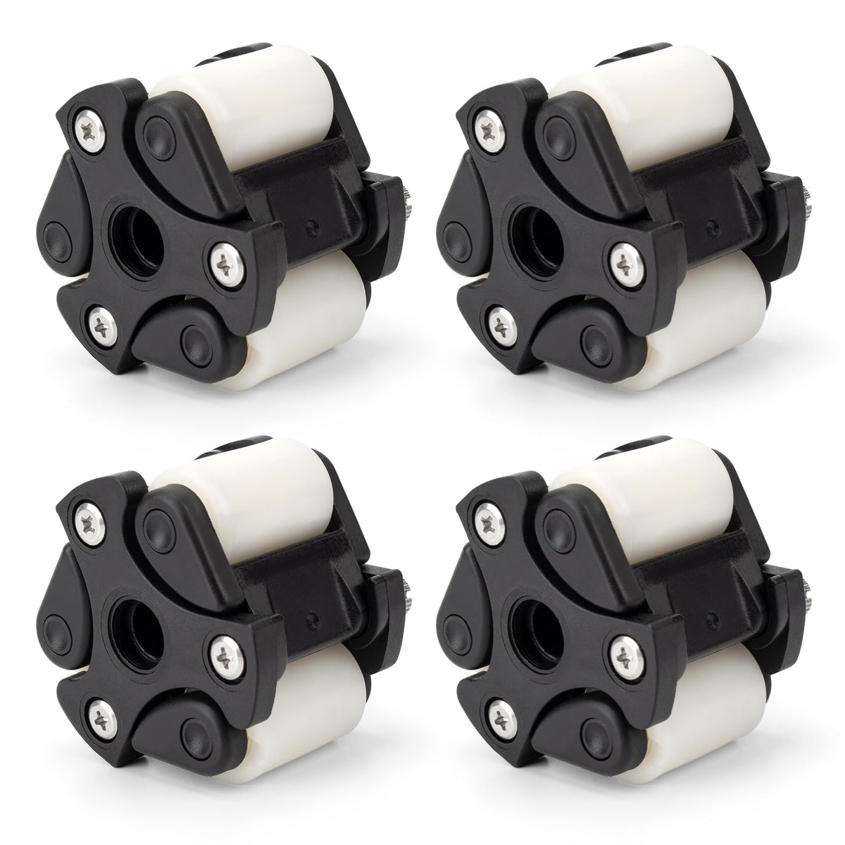 Four Pack Pump Roller Assembly QP500 Quickpro Compatible with Classic, SVP & M128 Series Pumps, Replacement for Pump Roller Wear & Tear