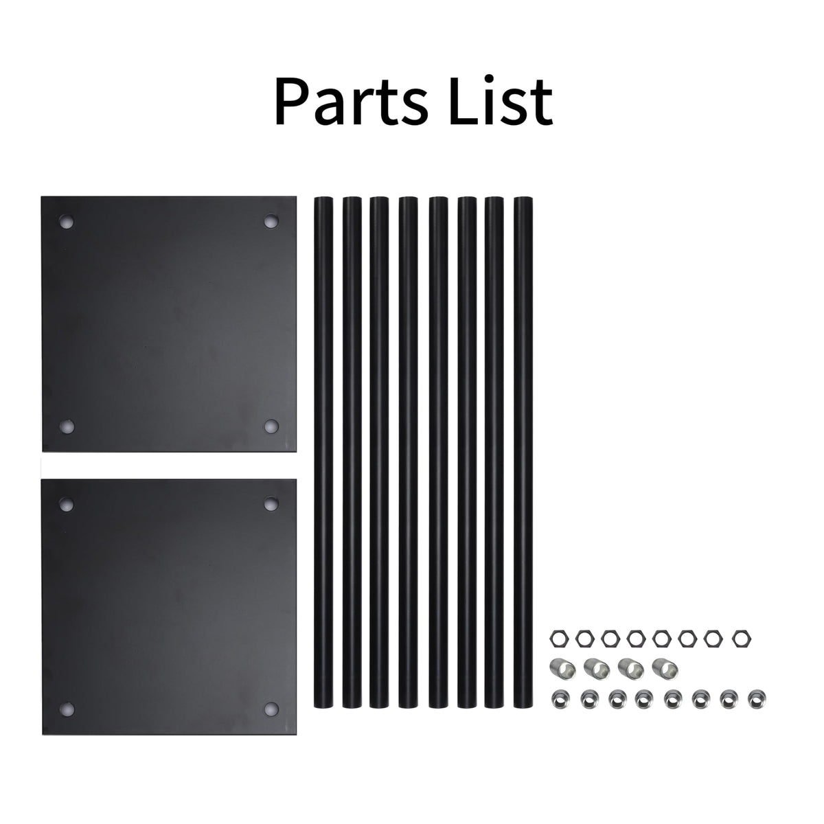 simprefine 2 Pcs 24 Inches Matte Black Wedding Flower Stand Metal Iron Display Rack Floor Vase Column Centerpiece for Event Party Anniversay Ceremony Decoration