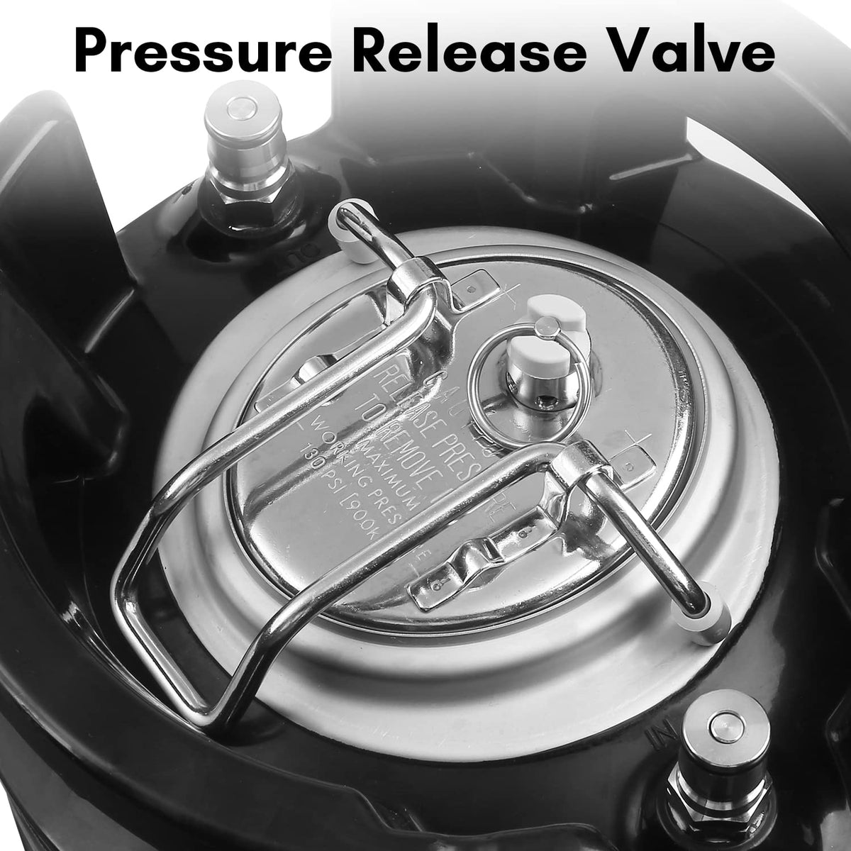 TMCRAFT New 5 Gallon Ball Lock Keg, Stainless Steel Beer Keg with Dual Rubber Handle for Home Brew- 2 Pack