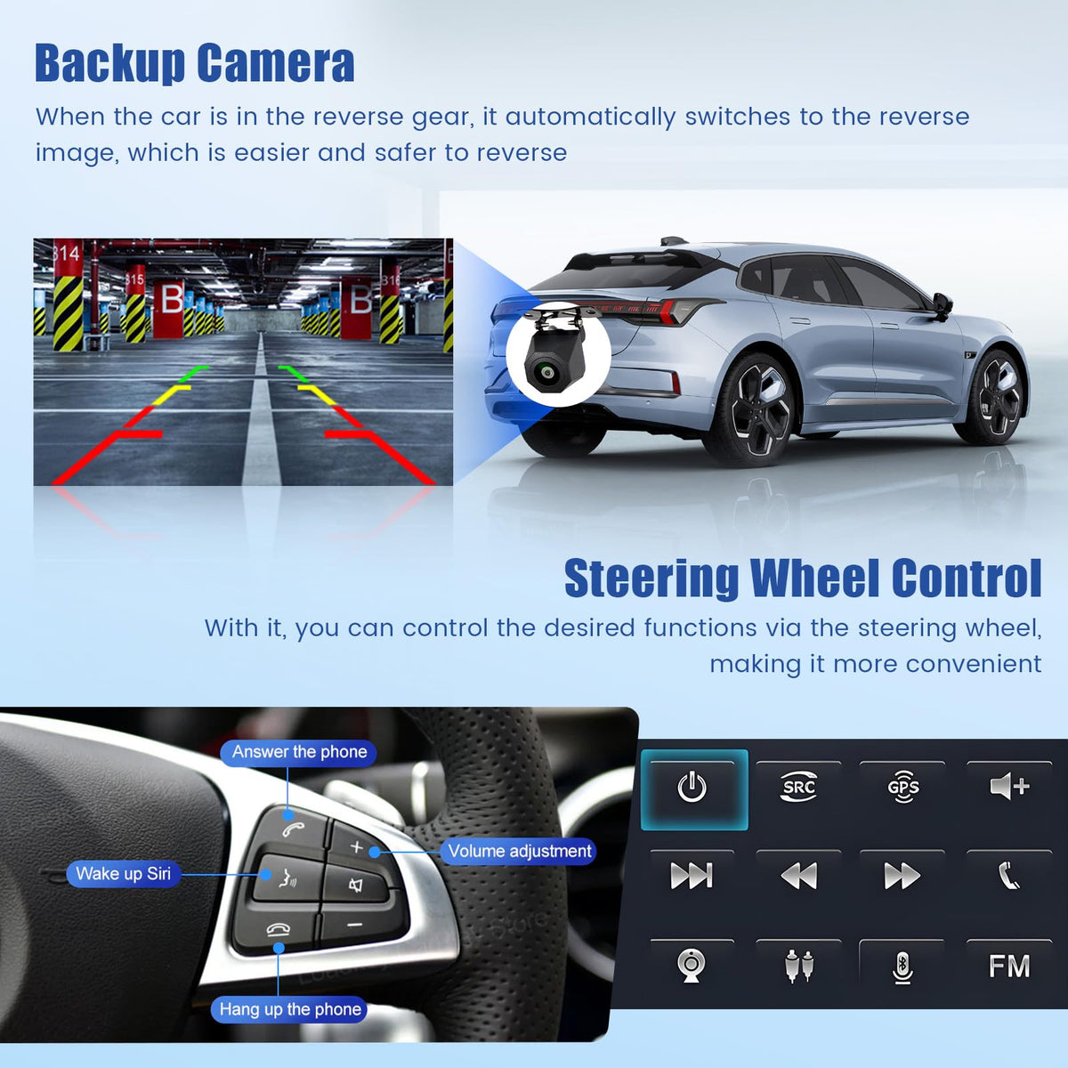 5Ghz WiFi 4G+64G Android 15 Car Radio for Jeep Renegade 2016-2021/Jeep Compass 2017-2020 Car Stereo with Wireless Carplay Android Auto,5.0 Bluetooth,Build-in EQ,7inch IPS Touchscreen,GPS,FM/RDS SWC