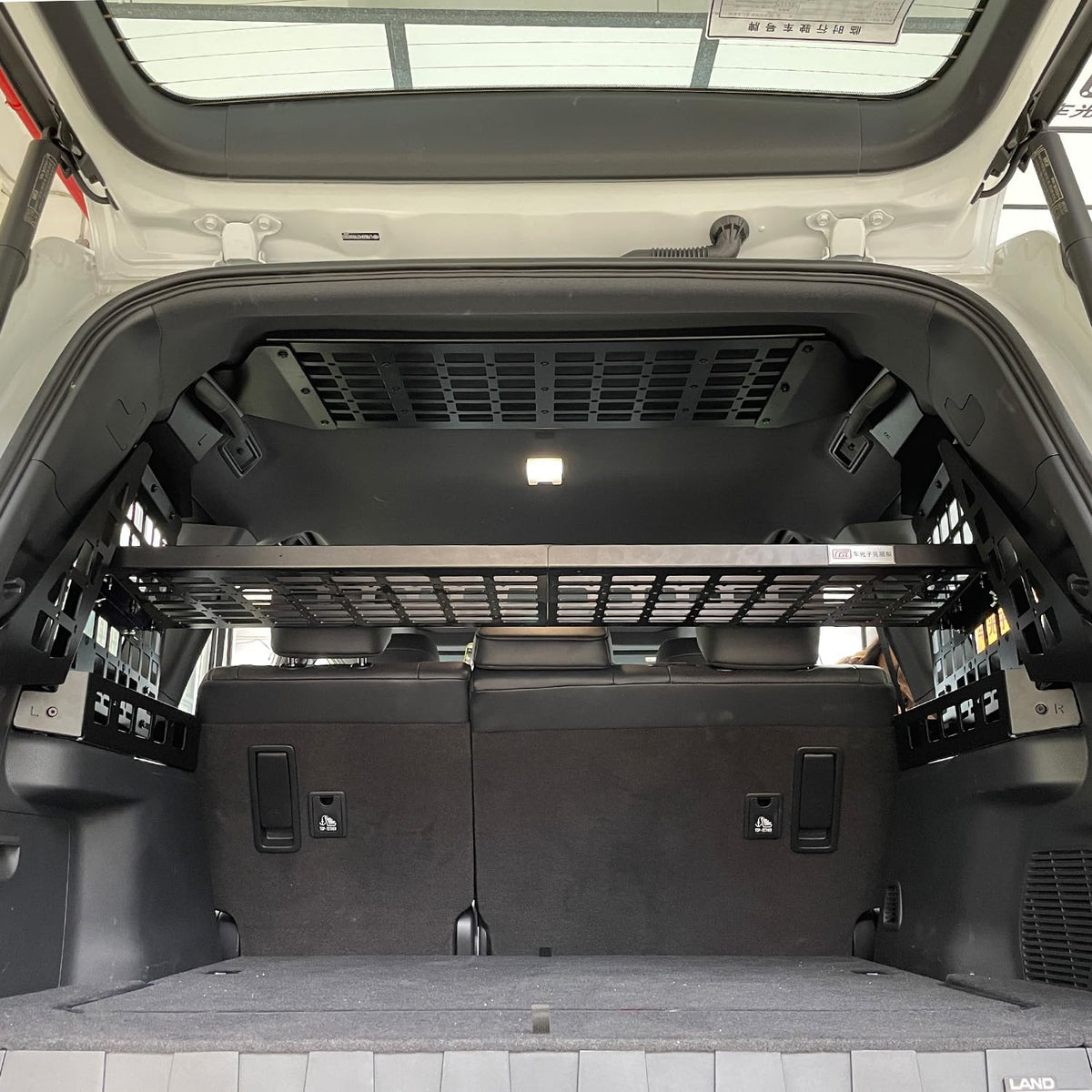 HIGH FLYING 2024 2025 2026 for Toyota Land Cruiser Prado LC250 Overhead Molle Roof Panels Shelf Storage Organizer Interior Rear Cargo Racks (Roof Shelf)