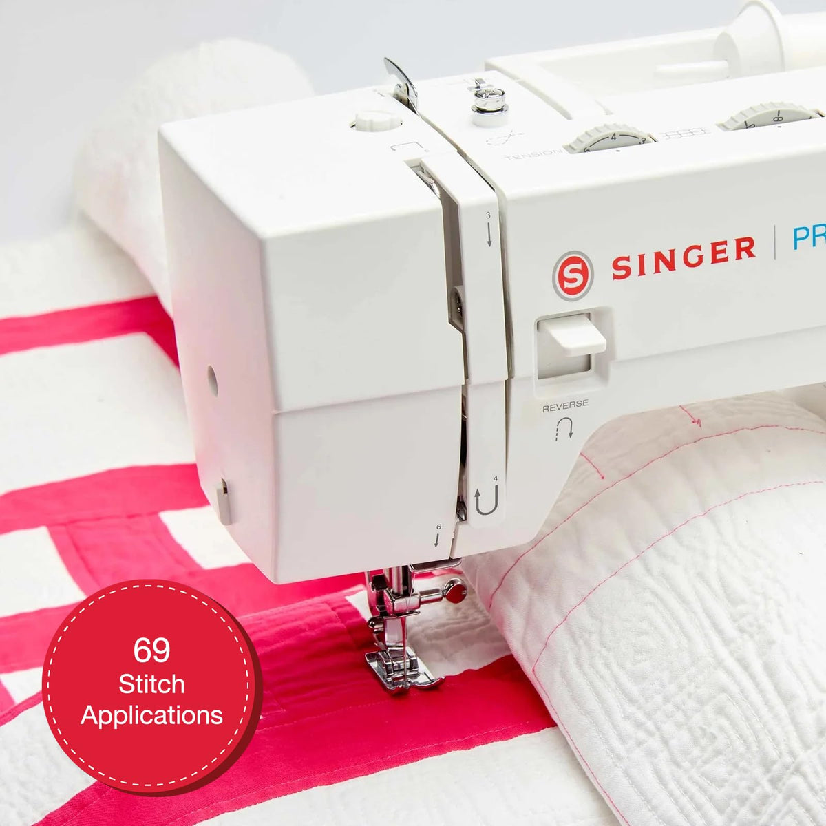 SINGER® Heavy Duty 4411 PRISMA High Speed Sewing Machine + Accessories | 11 Built-In Stitches Deliver 69 Stitch Applications | 50% More Power, 1000 Stitches/Min | Metal Frame, 4-Step Buttonhole