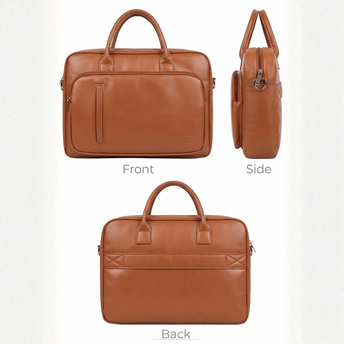 14 Inch Laptop Bag for Women and Men - Waterproof Briefcase, Slim Messenger Bag with Trolley Strap, Partition Storage Shoulder Sleeve Case for MacBook HP Dell Lenovo Asus