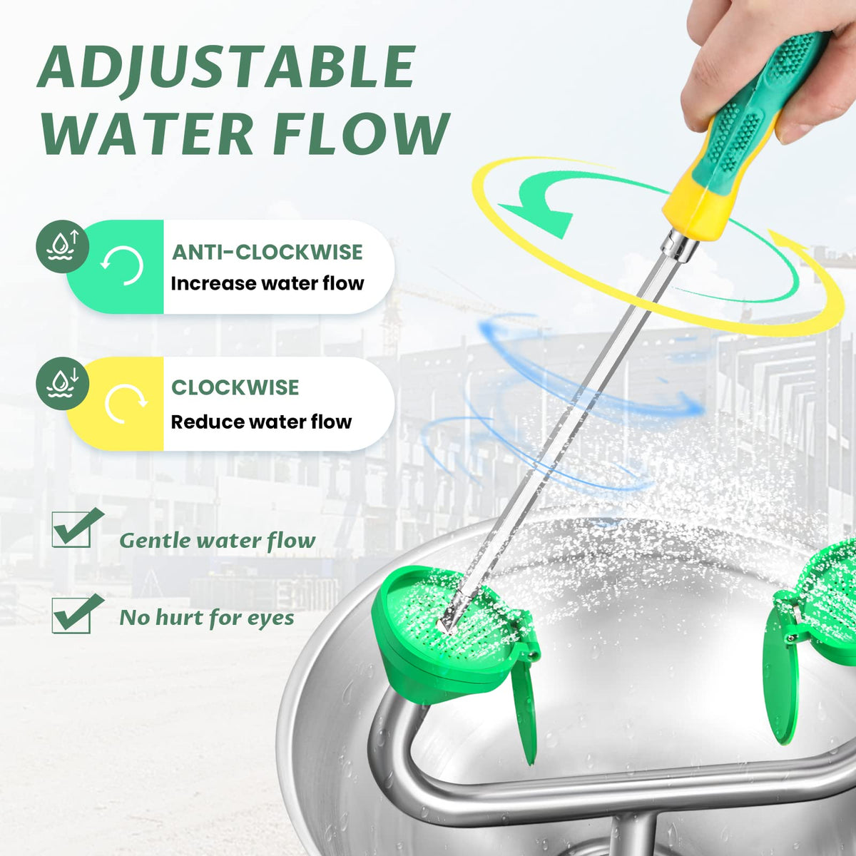 Huanyu Eye Wash Station with Shower + Stand Up Eye Wash Station (1101 * 1) +(1207-1 * 1）