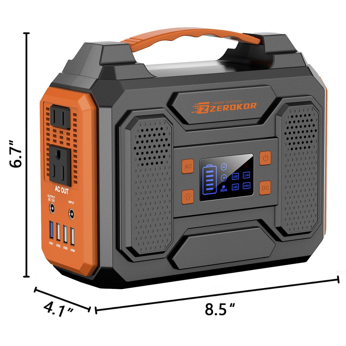 Portable Power Station 300W with Solar Panel 60W Foldable, 110V AC Outlet Camping Solar Power Bank Generator with Panels, 100W USB C Power Bank Fast Charging for Laptop Smart Devices RV Van Outdoor