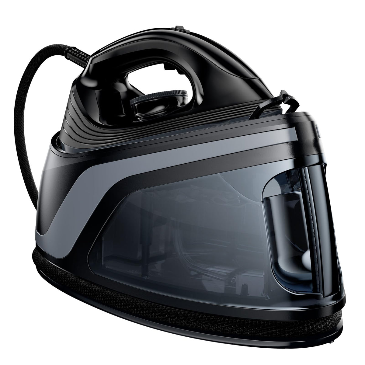 Sundu Pro Steam Station Iron for Clothes,1600W Professional Steam Iron with 44 oz Tank, 400 microsteam holes, Built-In Pump, Ceramic baseplate,Iron Lock For Easy Carry,Black