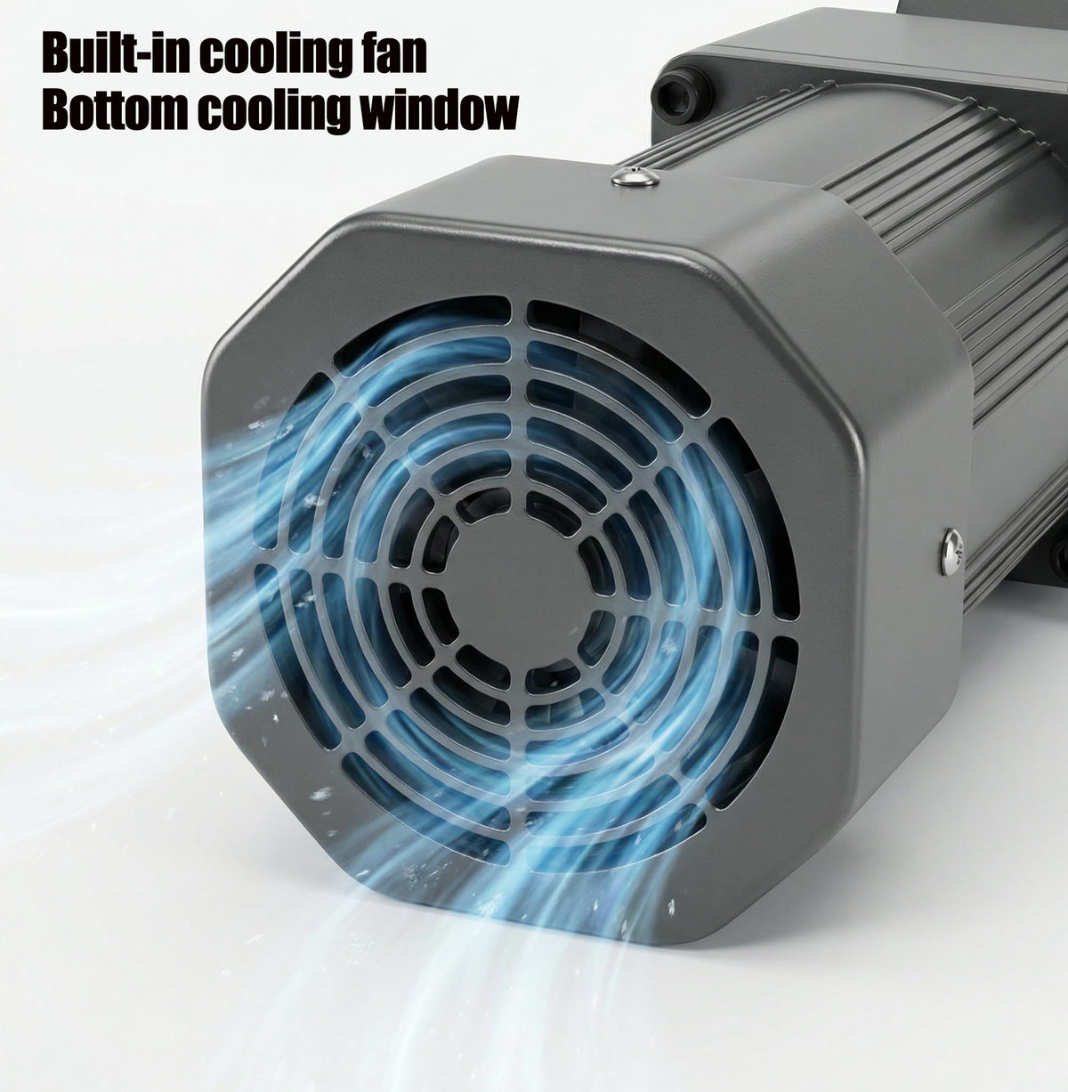 110V 120W Electric Gear Motor, 20nm High Torque AC Motor with Variable Speed Controller, 45RPM Variable Speed Motor, 1:30 (30K) Geared Motor, 90° Right Angle Output
