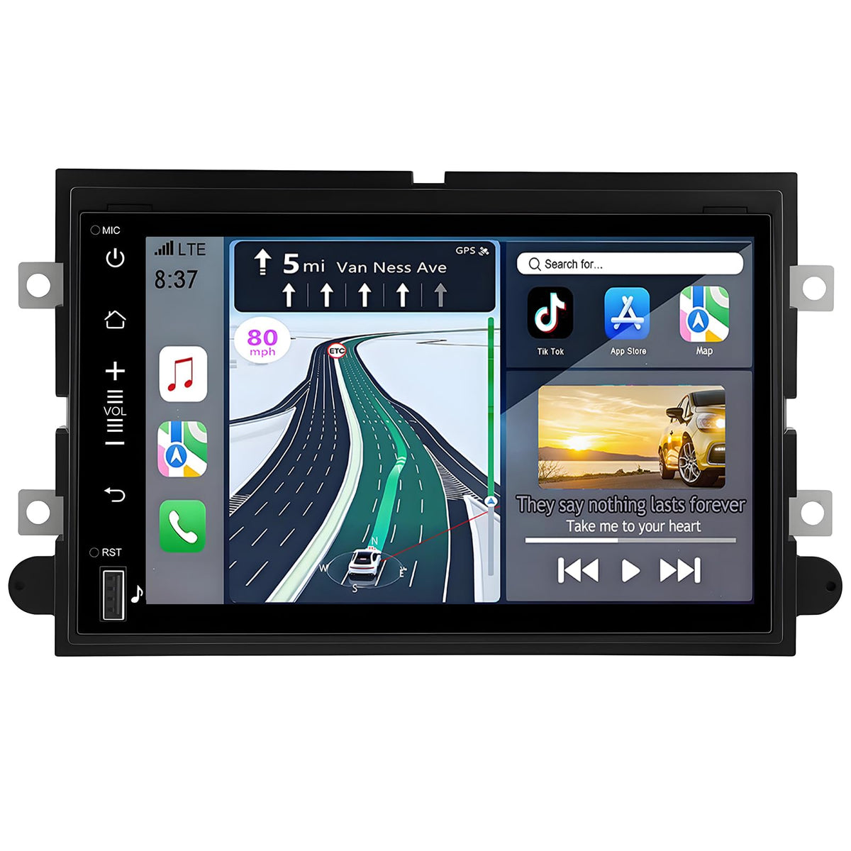 for Ford F150 Radio Upgrade 2004-2008: 7 Inch Touchscreen Car Stereo with Wireless CarPlay Android Auto - 8 Core 4G+64G GPS Navigation Head Unit with Bluetooth WiFi