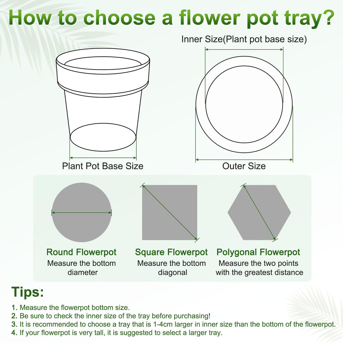 M METERXITY 2-Pack Plant Saucers, 6.3 Inch ID Anti-Rot Root Ceramic Flower Pot Plant Saucers for Indoor/Outdoor, Round Flowerpot Drip Tray [6.9 Inch OD, Black]