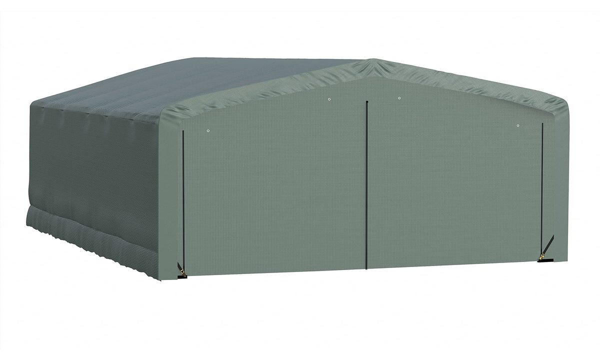 ShelterLogic ShelterTube Garage & Storage Shelter, 20' x 27' x 10' Heavy-Duty Steel Frame Wind and Snow-Load Rated Enclosure, Green