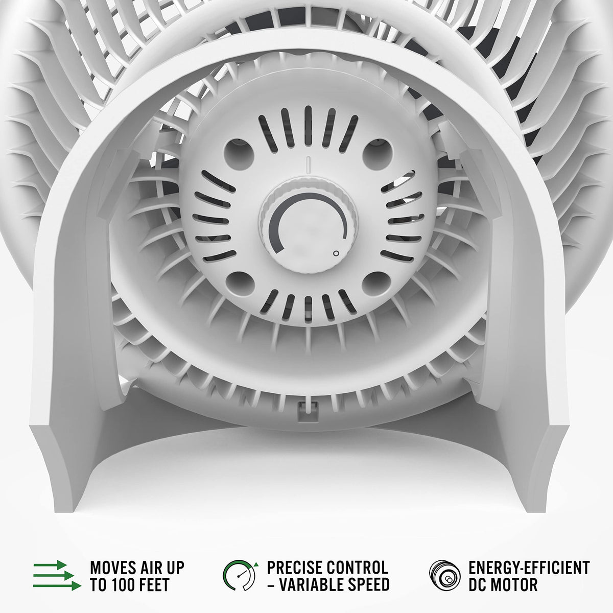 Vornado 733DC Whole Room Energy Smart Air Circulator Fan, Made in USA, Variable Speed Control, White, Large