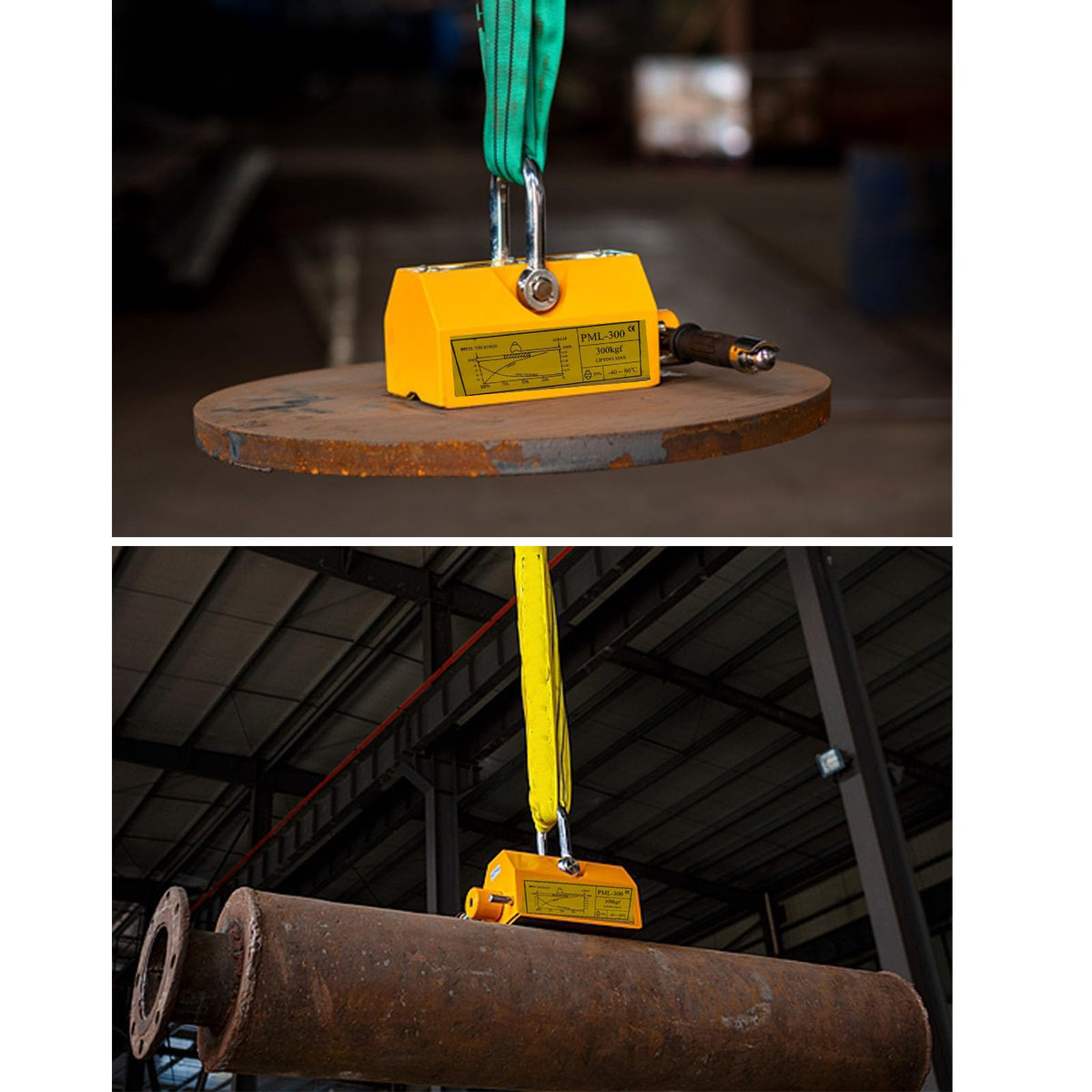AplysiaTech Lift Magnets Upgraded Version 3.0 Safety Factor,660 lbs/300kg Pulling & Lifting Capacity,Heavy Duty Magnetic Lifter with Release,Permanent Lift Magnets for Plate Steel, Board, Round Bar