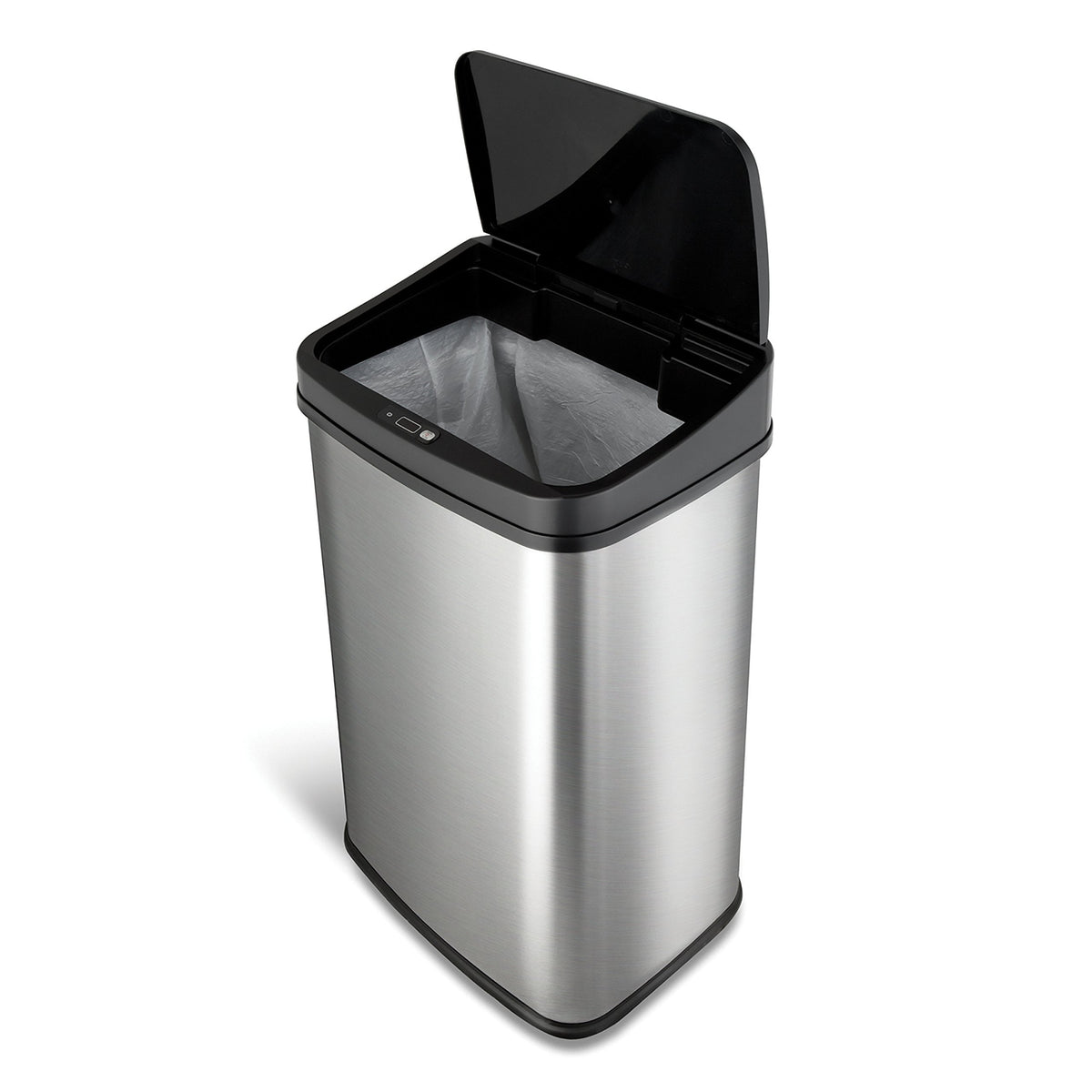 United Solutions 32 Gallon 2 Pack Outdoor Trash Can Bundle with NINESTARS 13 Gallon Motion Sensor Trash Can