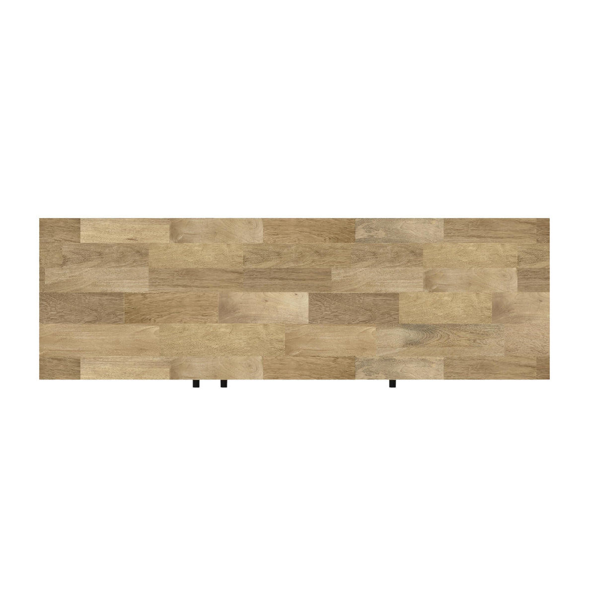 SIMPLIHOME Reeves 57 inch x 18 inch Rectangle Contemporary Modern Sideboard Buffet in Natural for The Dining Room and Kitchen