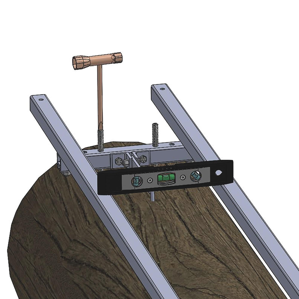 Granberg EZ Rail Sawmill Guide System - 5Ft. 2 Crossbar Kits, Model Number G1085