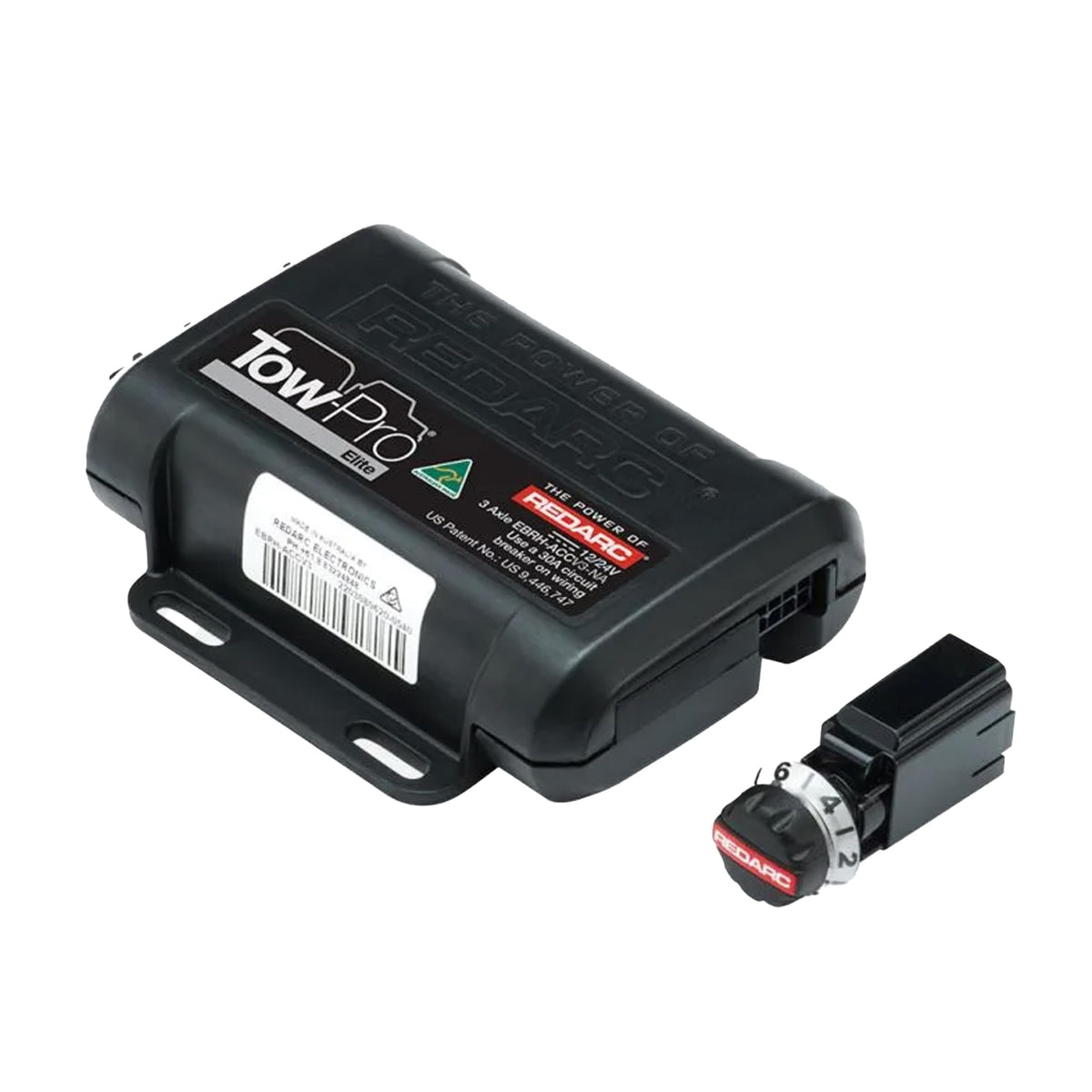 REDARC Tow-Pro Elite Electric Trailer Brake Controller, Universal Fit for 1 to 3 Axle Trucks, SUVs, Dual Braking Modes, Plug and Play Install, 12V/24V Compatible to Tow RV, Camper, Trailer, Boat