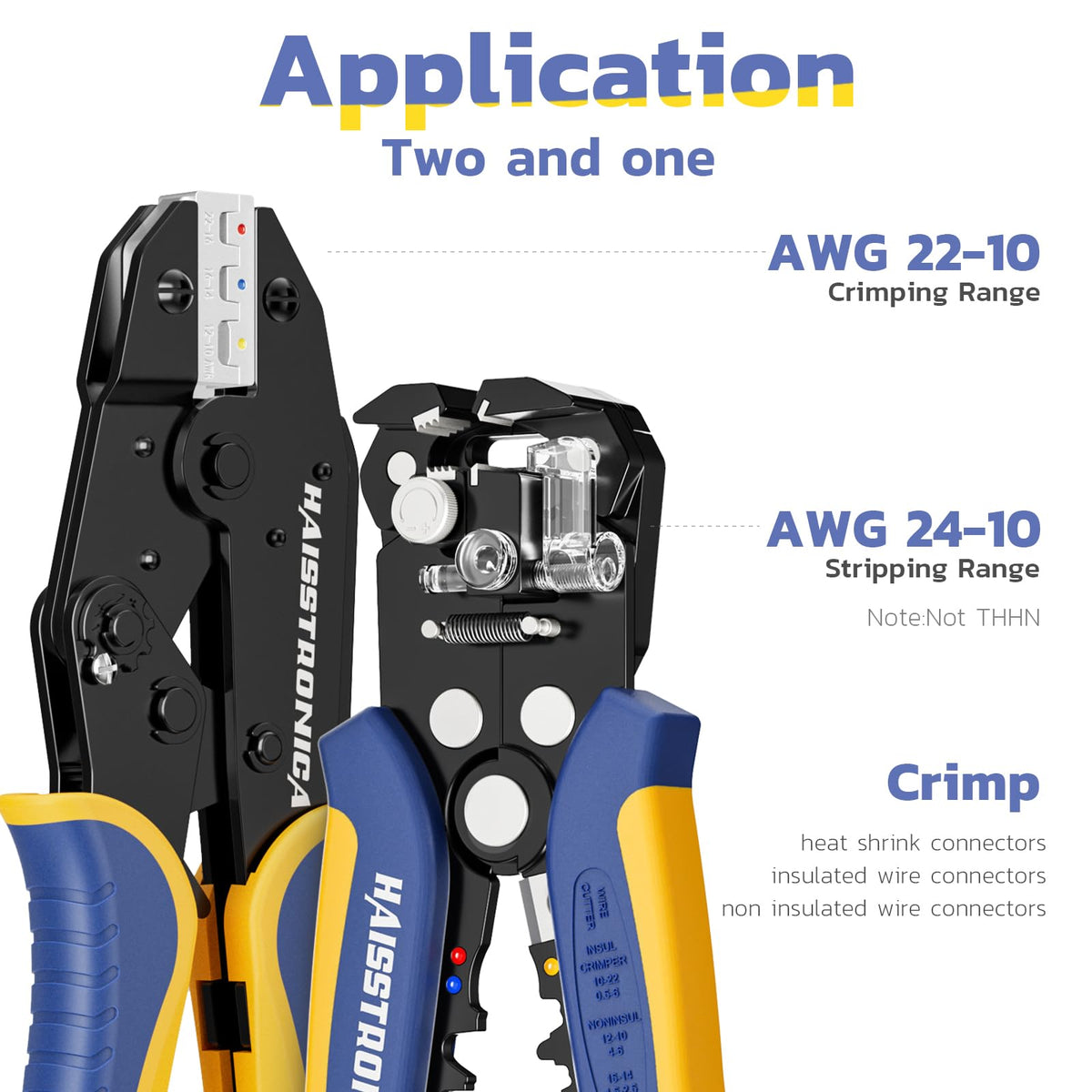 haisstronica 520PCS Connectors + 180pcs Connectors + Heat Gun + Wire Stripper Crimping Tool