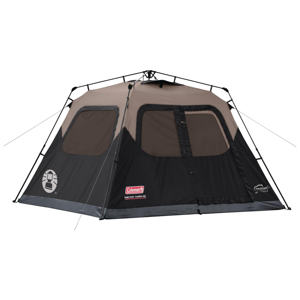 Coleman 4/6/8/10 Person Instant Camping Tent with 1-Minute Setup, Large Family Tent with Pre-Attached Poles, Air Vent, & Carry Bag, Sets Up in About 60 Seconds
