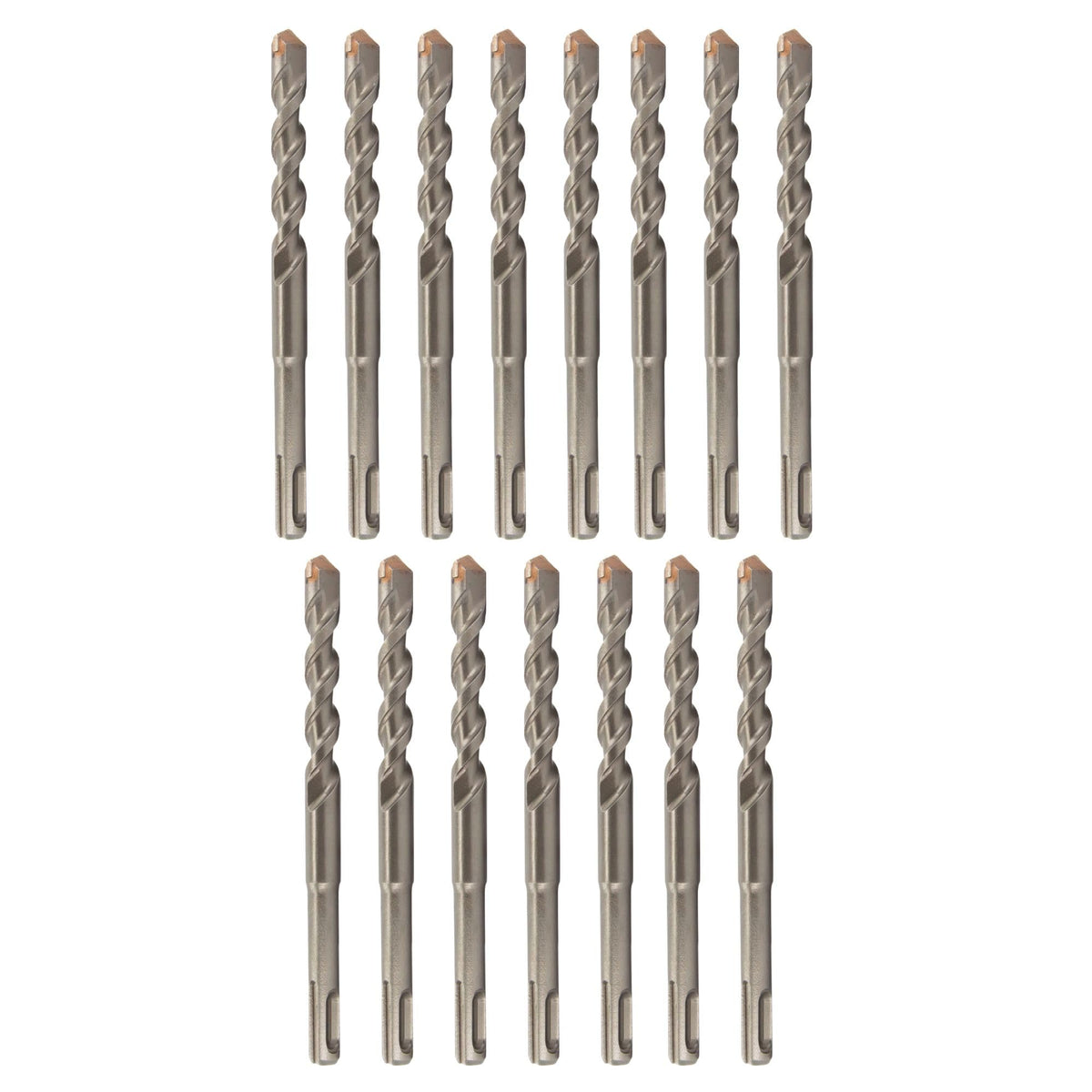 Drill America 1/2" x 6" PRO Series SDS-Plus 4-Cut Tip Hammer Bit Drill Bit (Pack of 15)