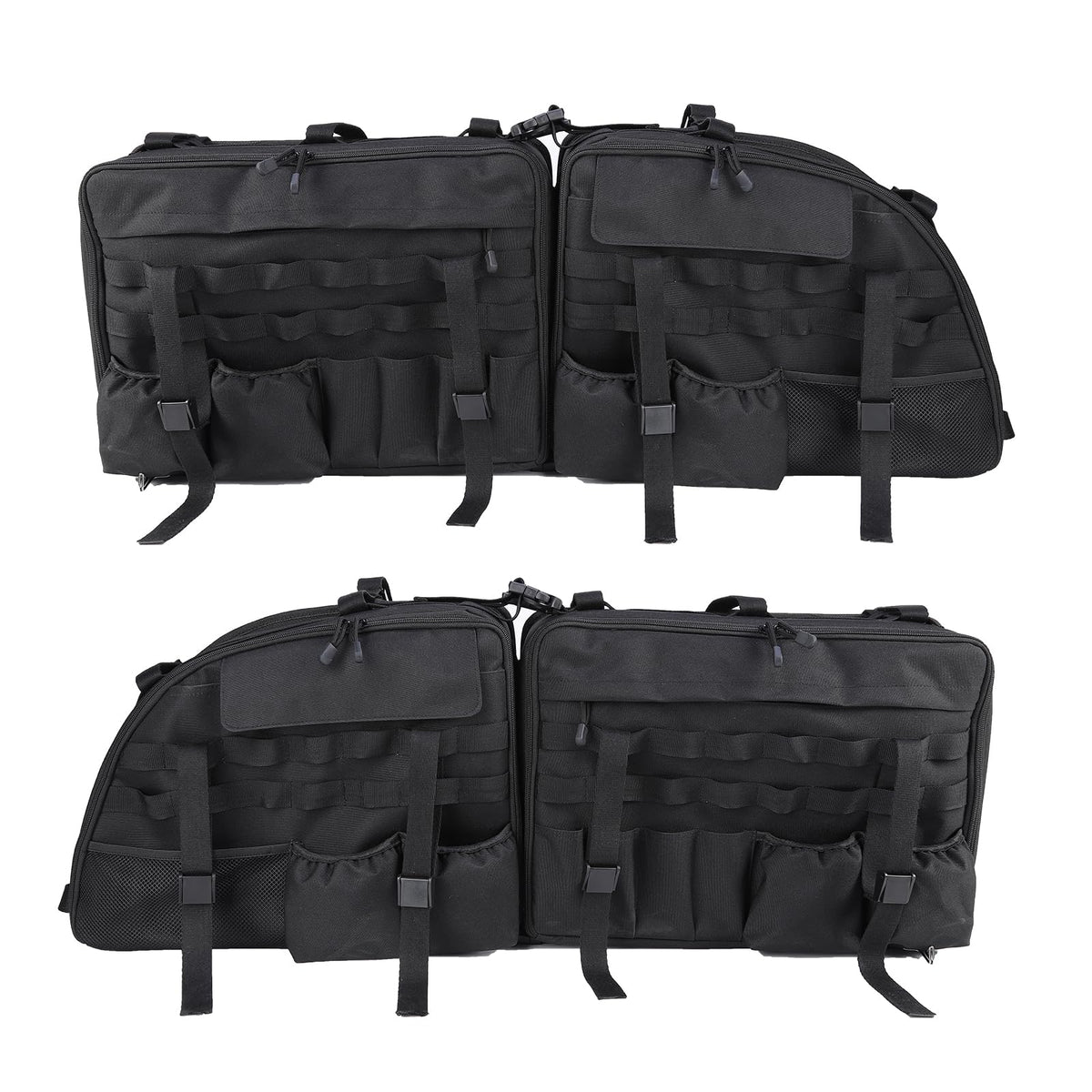 Linskip TrunkMate Roll Bar Organizer for Ford Bronco 2021-2025, Roll Bar Storage Bag for 2 Door Bronco Trunk Accessories, Durable Molle Webbing + Convenient Storage Pocket Piar