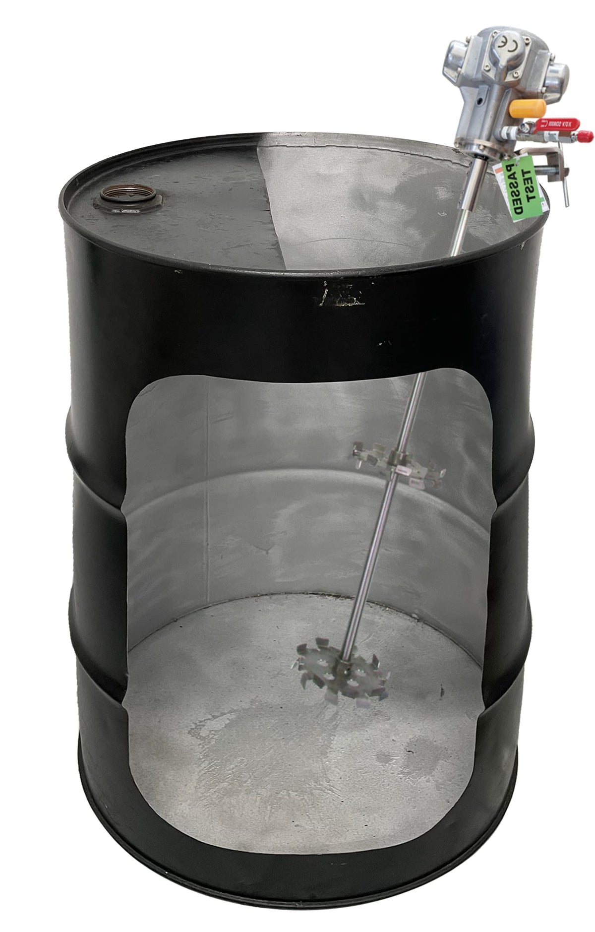COSMOSTAR 55 Gallon Pneumatic Agitator 1/2 HP, 7 N.M Clamp Mount Tank Barrel Drum Mixer | Paint Agitator, Pneumatic Bracket Mixer, Paint Stirring Machine Bracket Air Agitator Paint Mix Tool