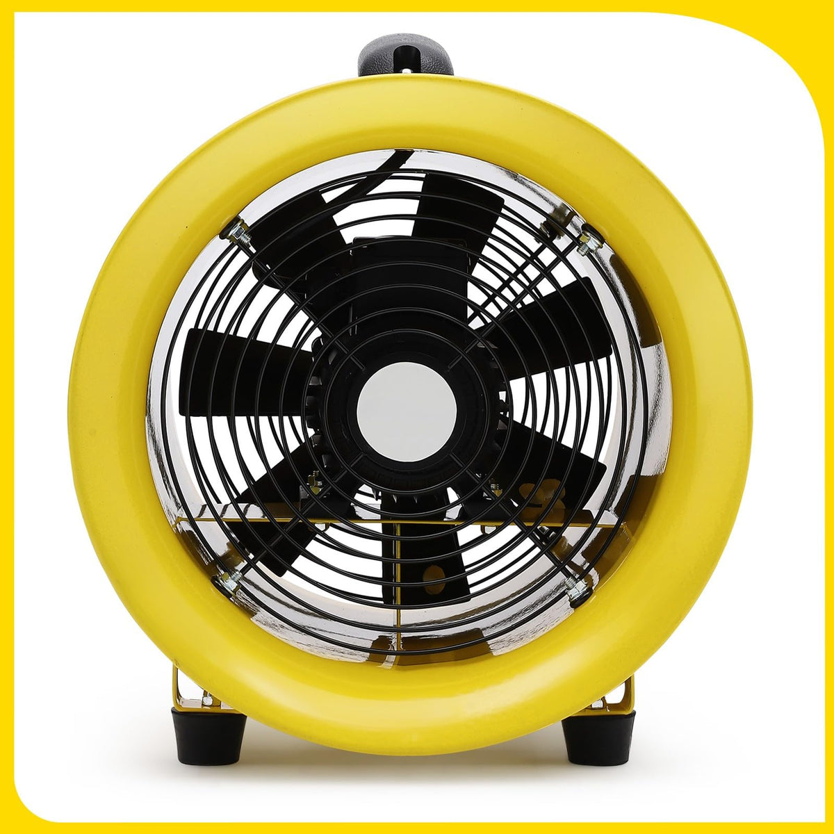 10 in Utility Blower Fan, 3300 RPM High-Speed Ventilation Fan with 33 ft PVC Duct Hose, CE & IP44 Waterproof Rated, Industrial Portable Air Blower Ventilator for Basements, Tunnels, Factories