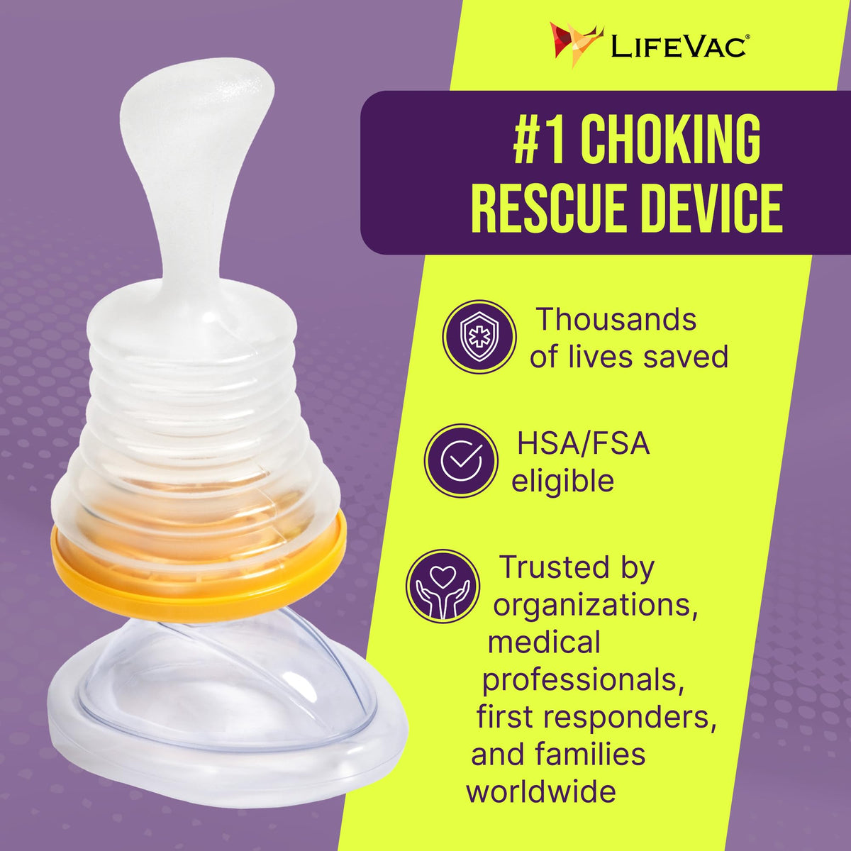 LifeVac Home & Blue Travel Kit Combo - Portable Suction Rescue Device, First Aid Kit for Kids and Adults, Portable Airway Suction Device for Children and Adults